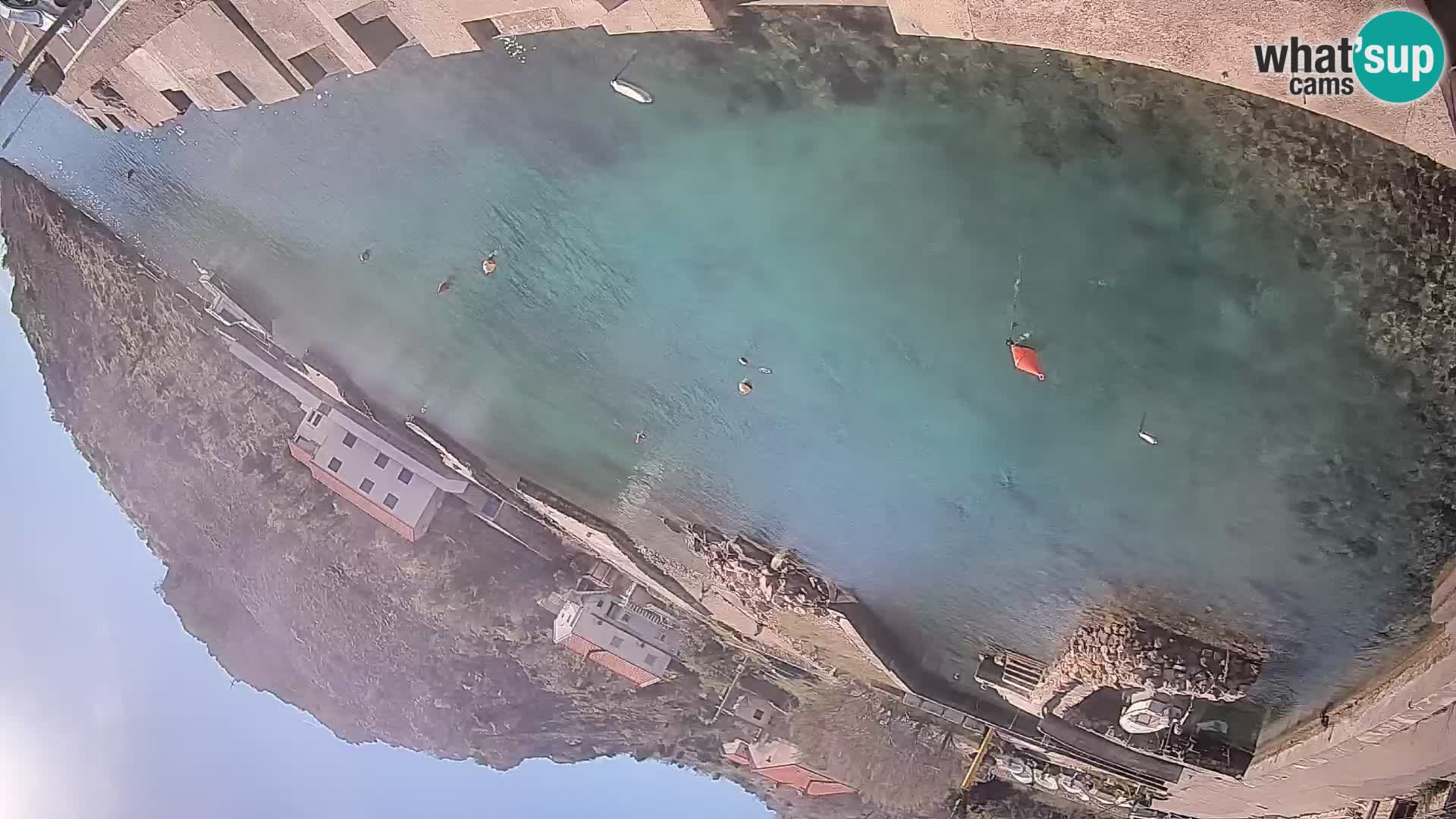 Webcam Prizna ferry port to Pag island