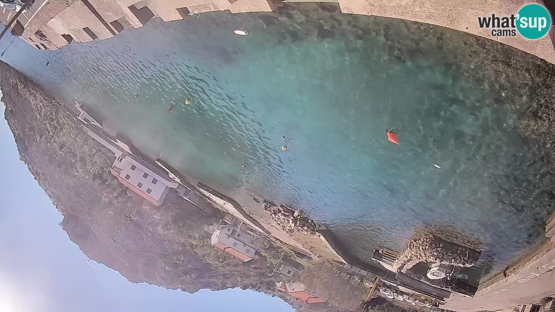 Webcam Prizna ferry port to Pag island