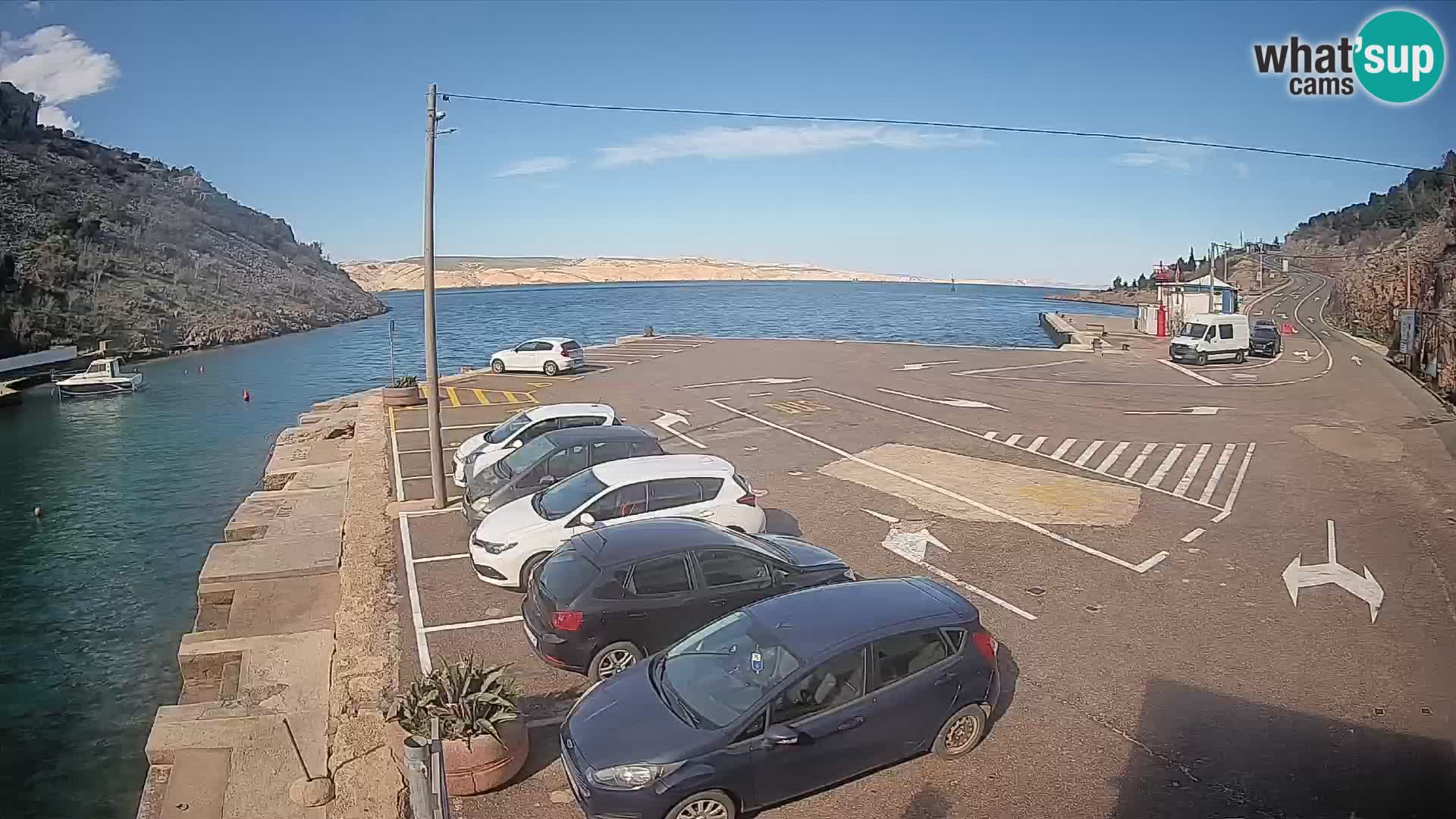 Webcam porto traghetti di Prizna – per l’isola di Pag