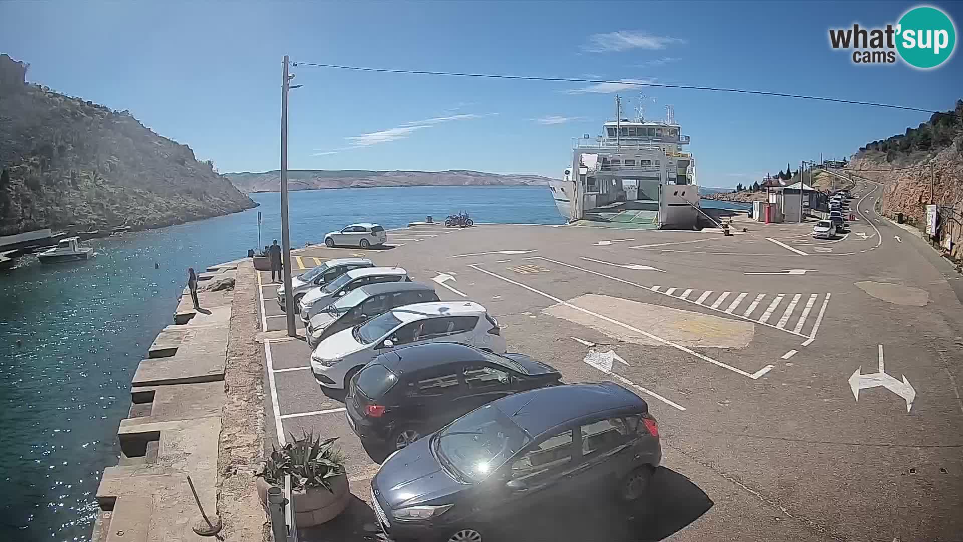 Webcam porto traghetti di Prizna – per l’isola di Pag