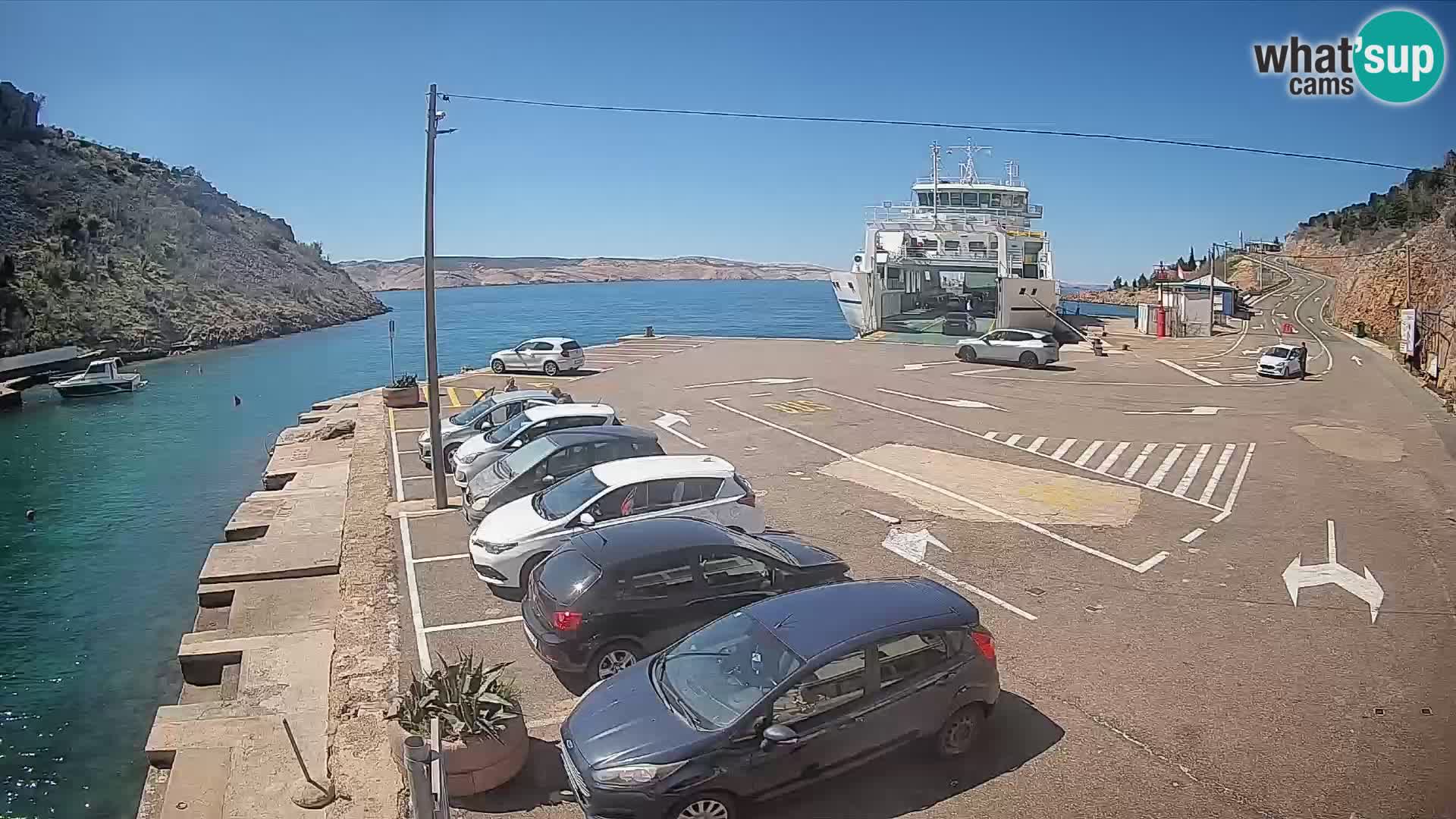 Webcam porto traghetti di Prizna – per l’isola di Pag