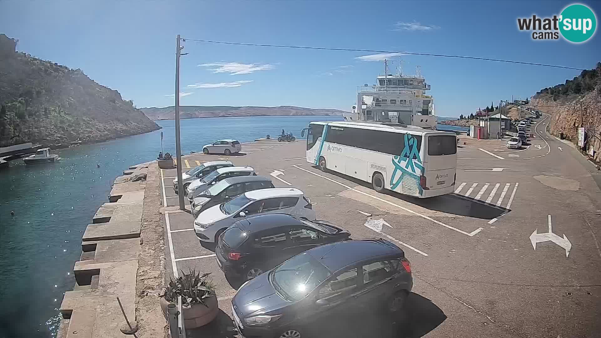 Webcam porto traghetti di Prizna – per l’isola di Pag