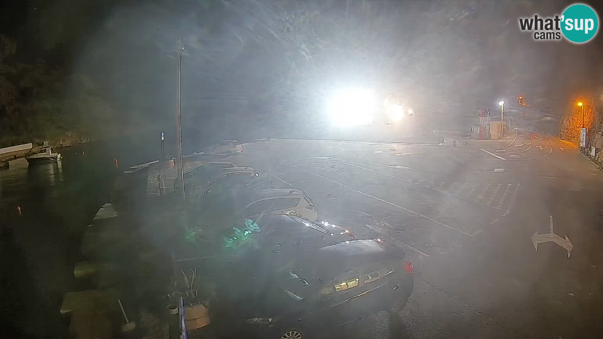 Webcam Prizna ferry port to Pag island