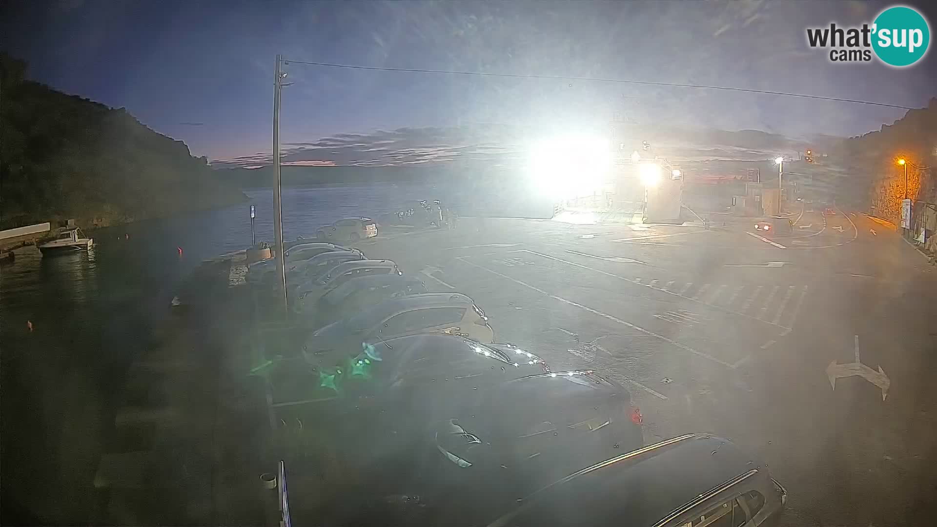 Webcam Fährhafen Prizna – zur Insel Pag