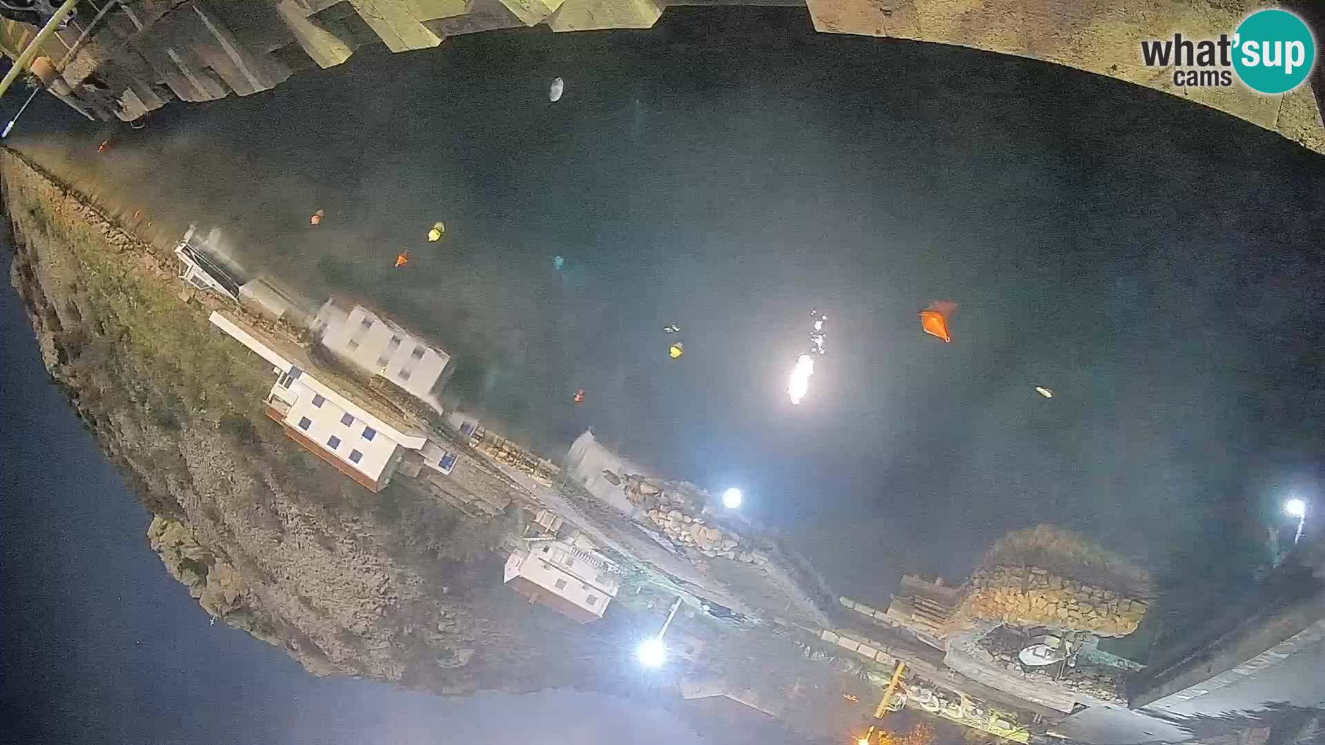 Webcam Prizna ferry port to Pag island