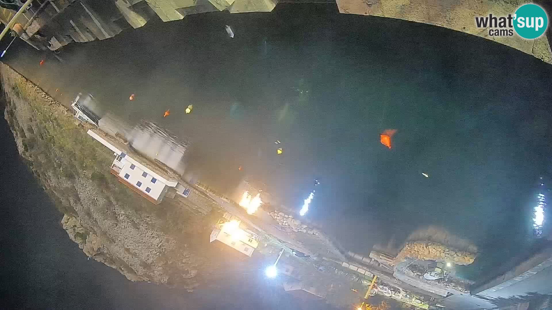 Webcam Prizna ferry port to Pag island