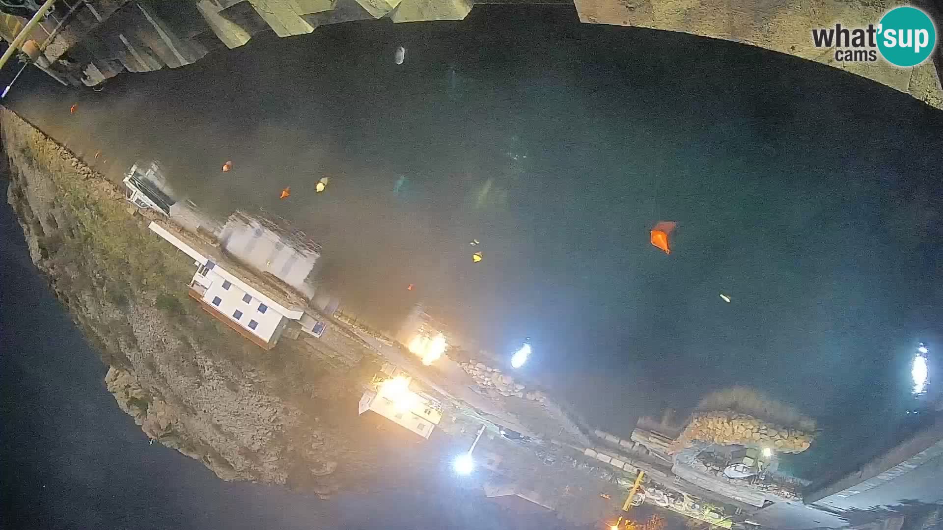 Webcam Prizna ferry port to Pag island