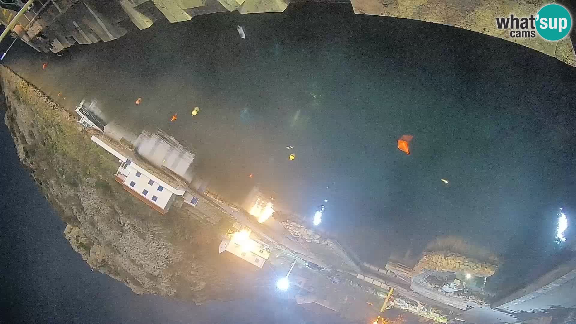 Webcam port de ferry de Prizna – vers l’île de Pag