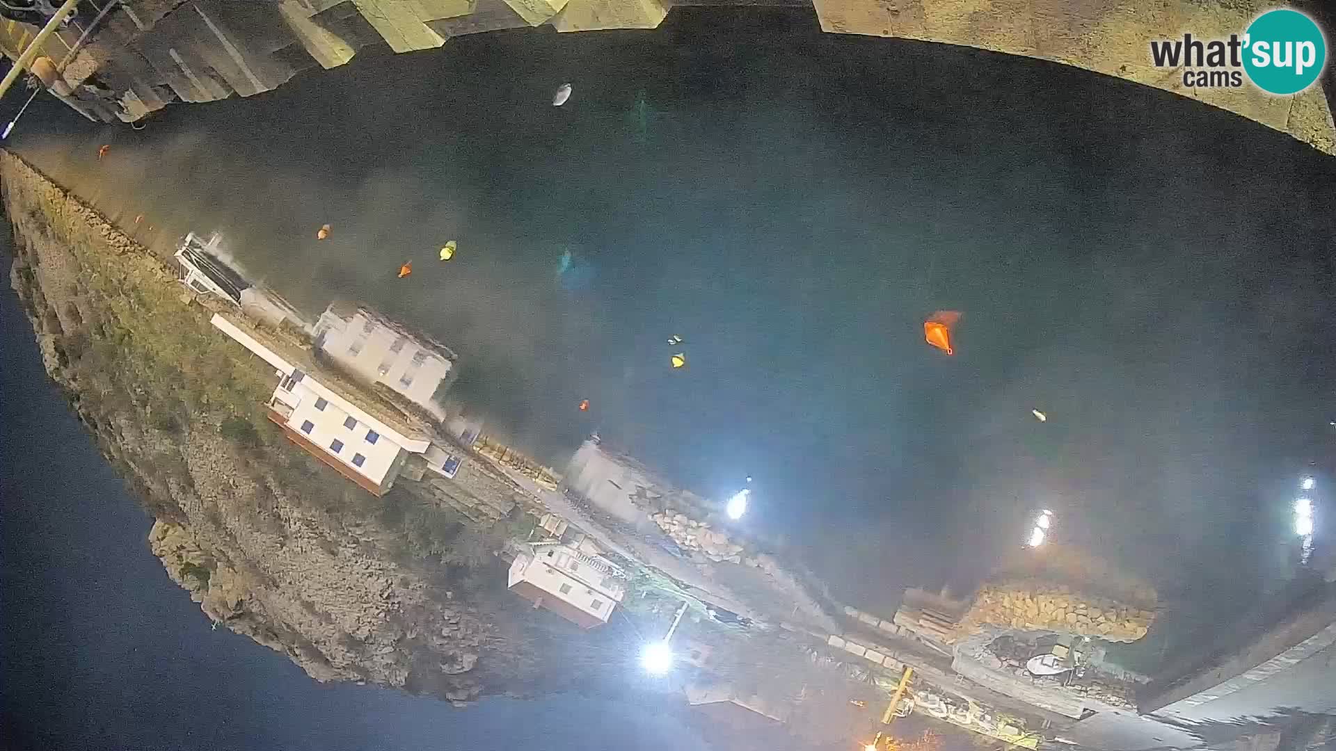 Webcam Prizna ferry port to Pag island