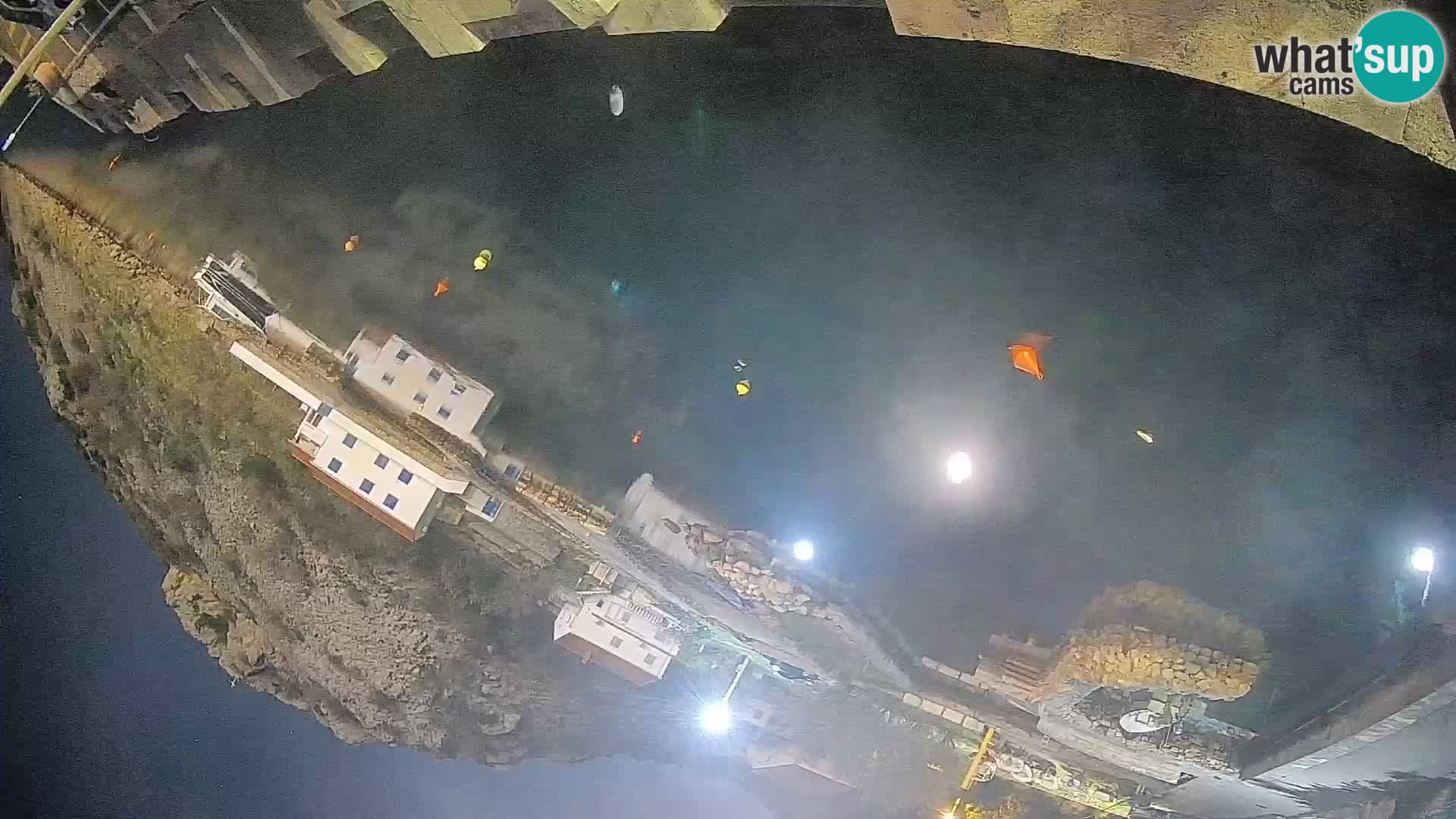 Webcam port de ferry de Prizna – vers l’île de Pag