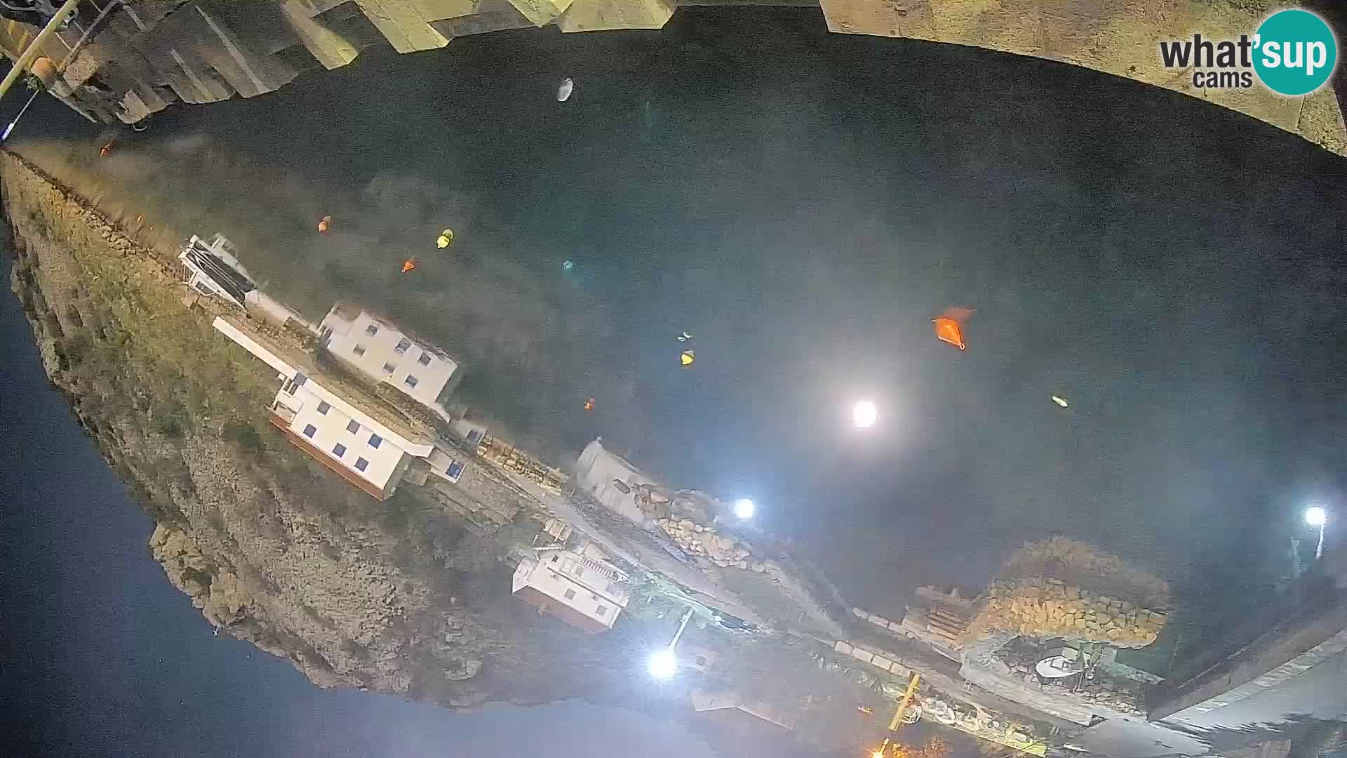 Webcam port de ferry de Prizna – vers l’île de Pag