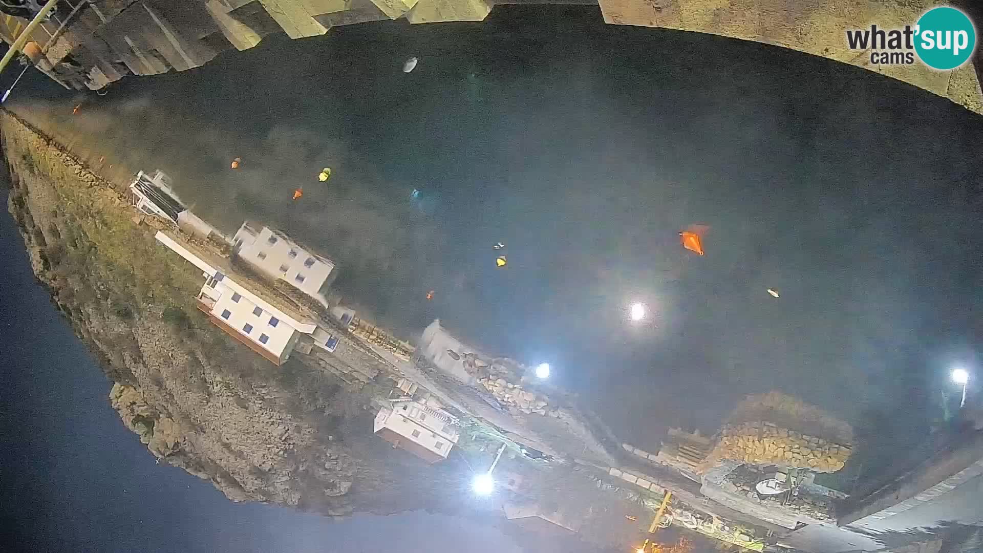 Webcam Prizna ferry port to Pag island