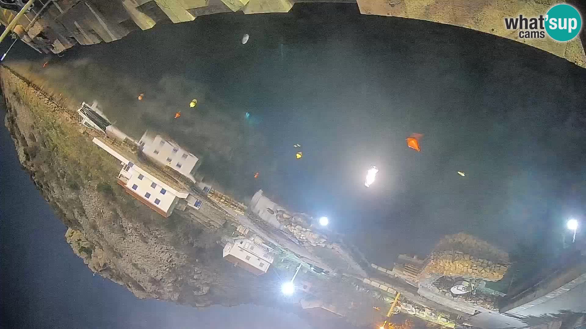 Webcam port de ferry de Prizna – vers l’île de Pag