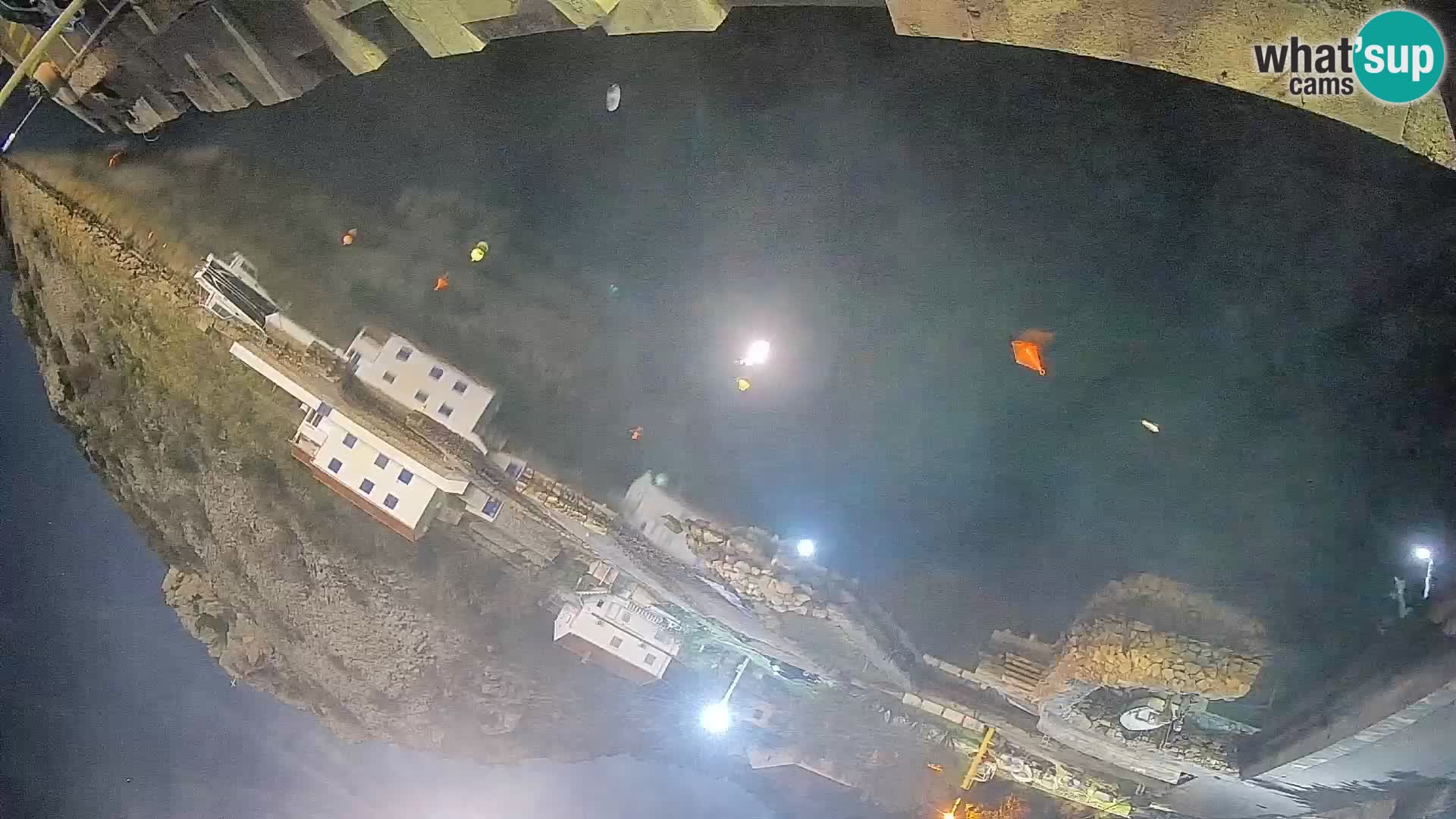 Webcam port de ferry de Prizna – vers l’île de Pag