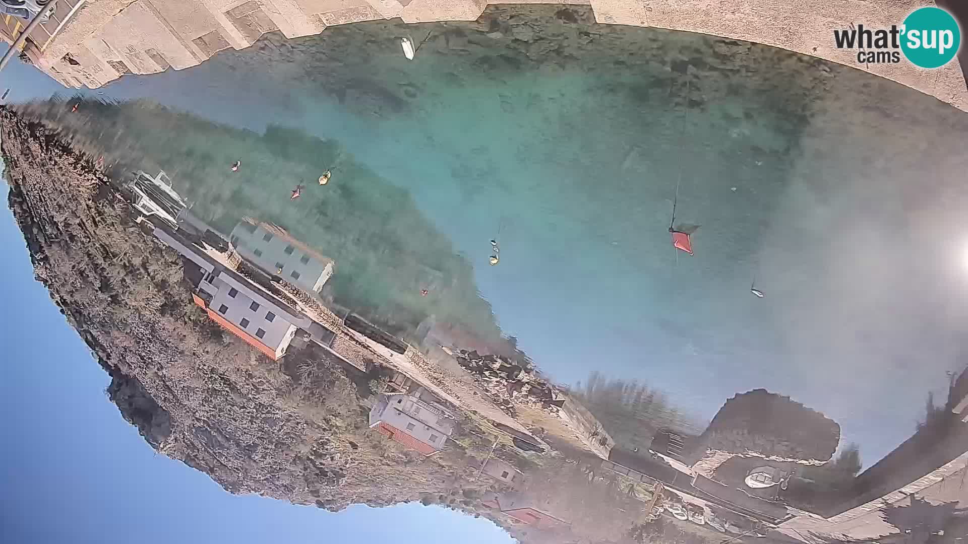 Webcam Fährhafen Prizna – zur Insel Pag