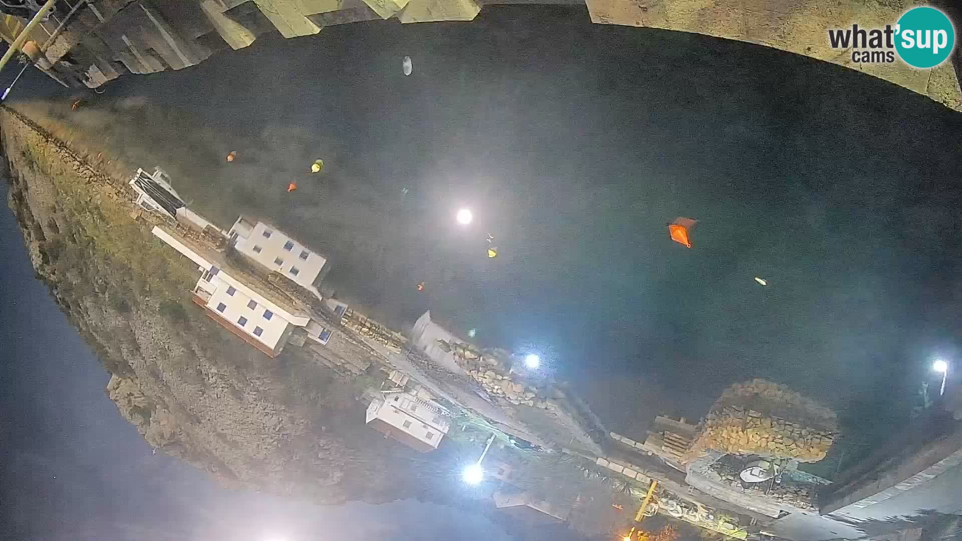 Webcam port de ferry de Prizna – vers l’île de Pag