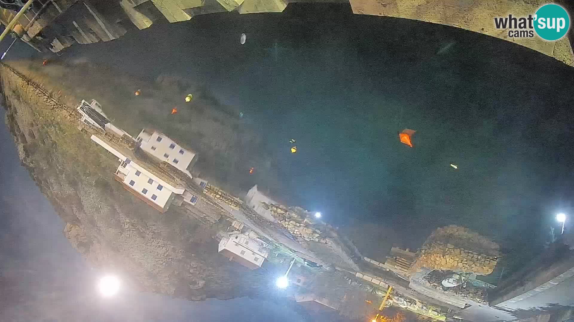 Webcam Prizna ferry port to Pag island