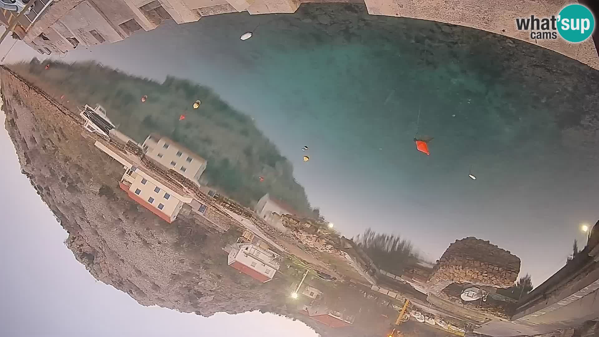 Webcam Fährhafen Prizna – zur Insel Pag