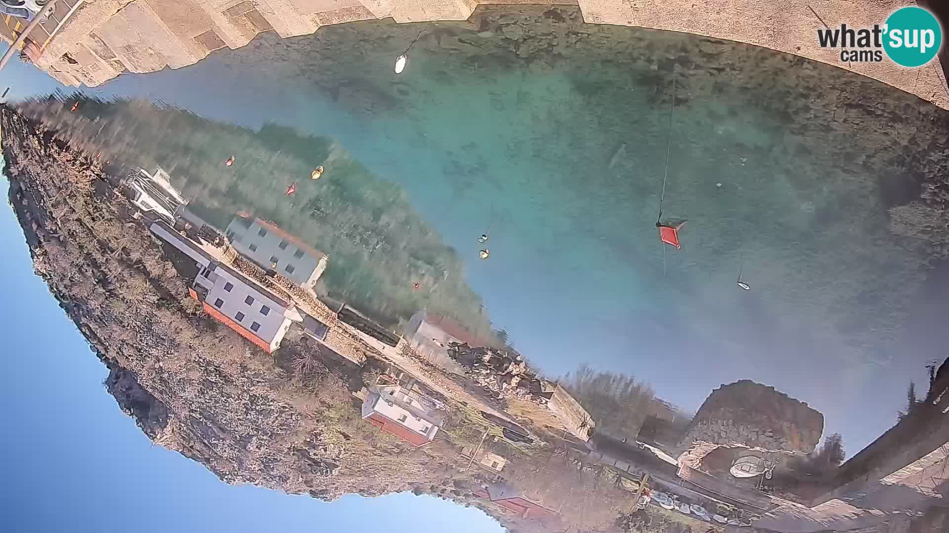 Webcam Fährhafen Prizna – zur Insel Pag