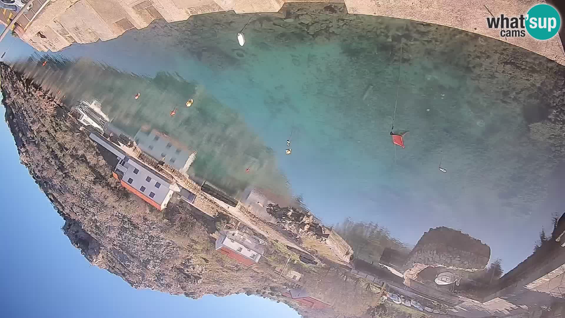 Webcam Prizna ferry port to Pag island