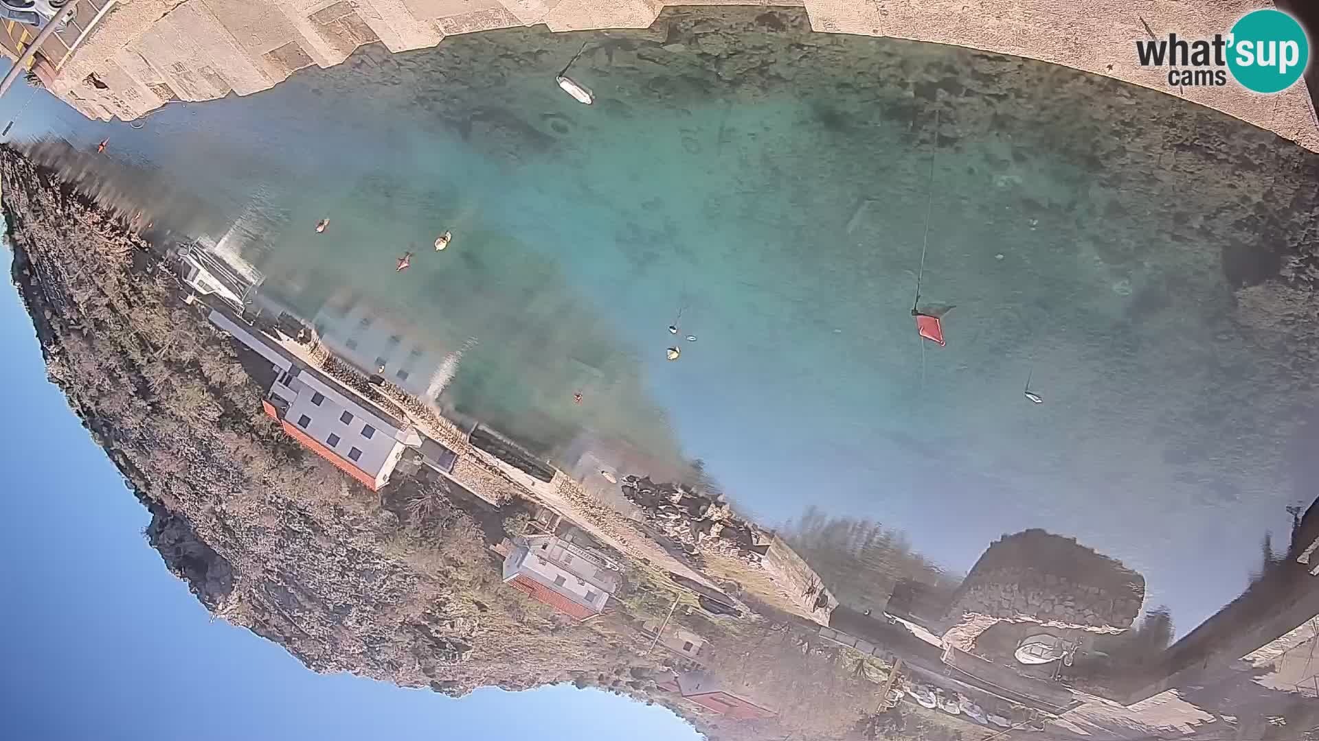 Webcam Fährhafen Prizna – zur Insel Pag