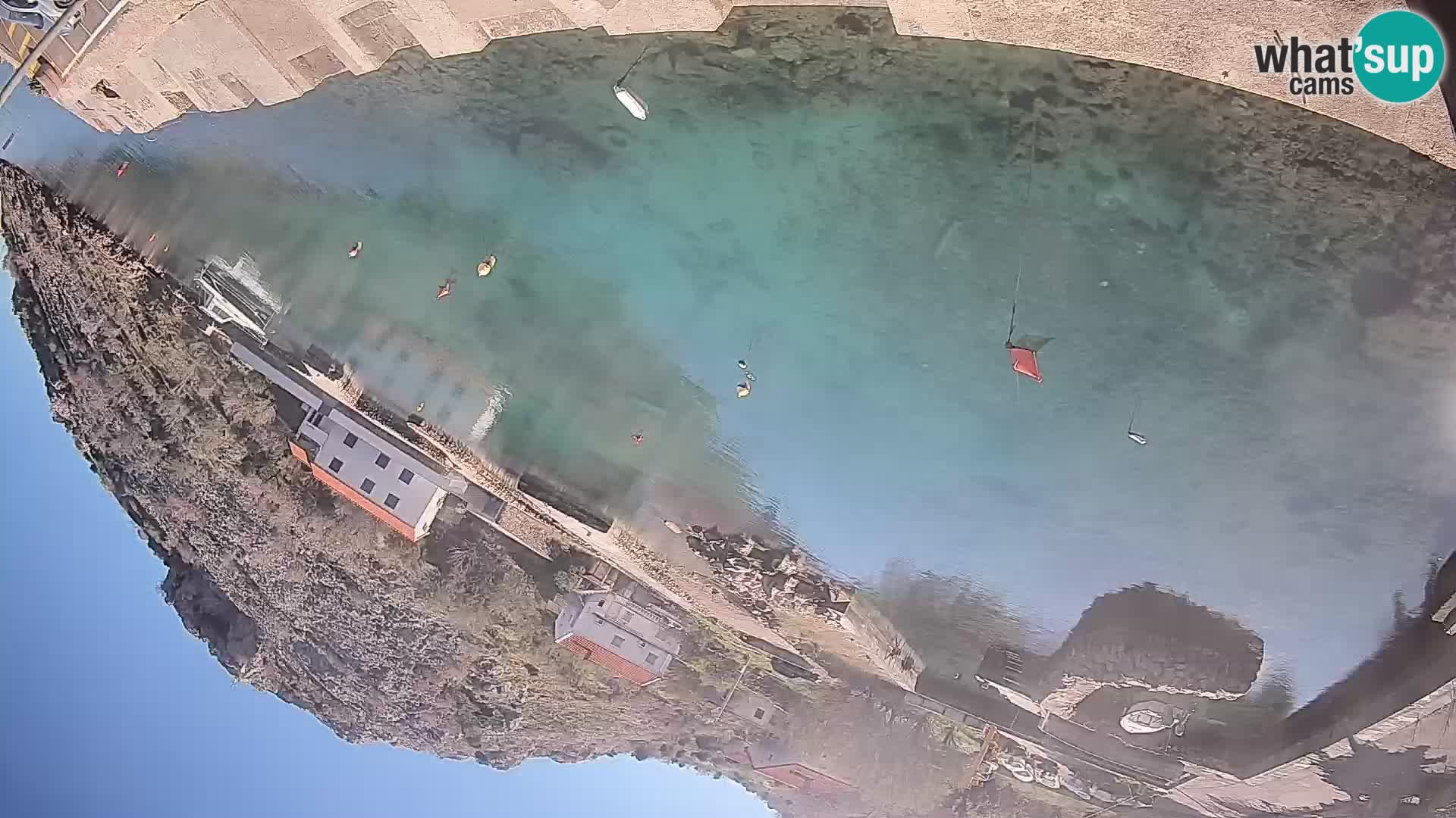 Webcam Fährhafen Prizna – zur Insel Pag