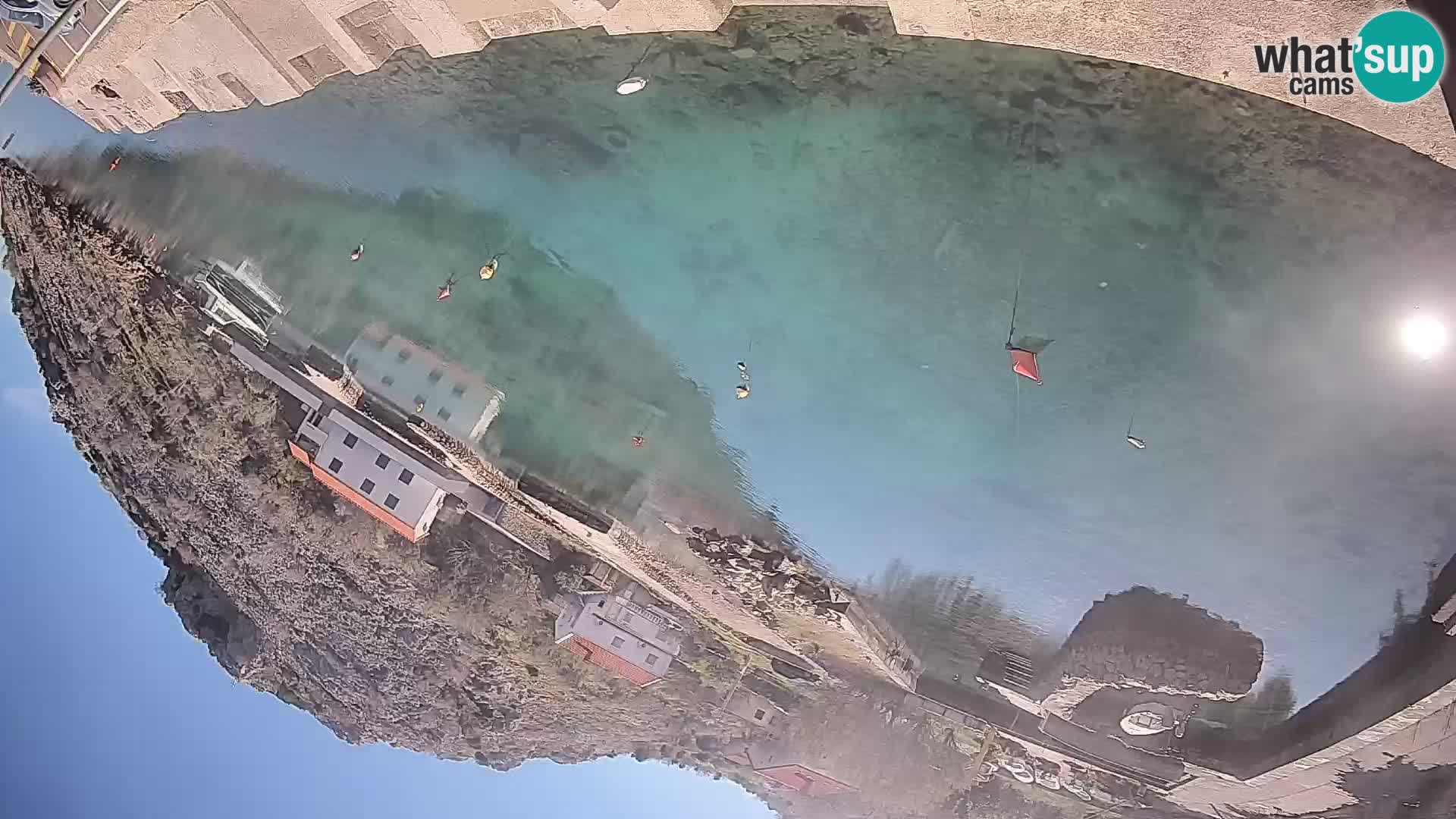 Webcam Prizna ferry port to Pag island