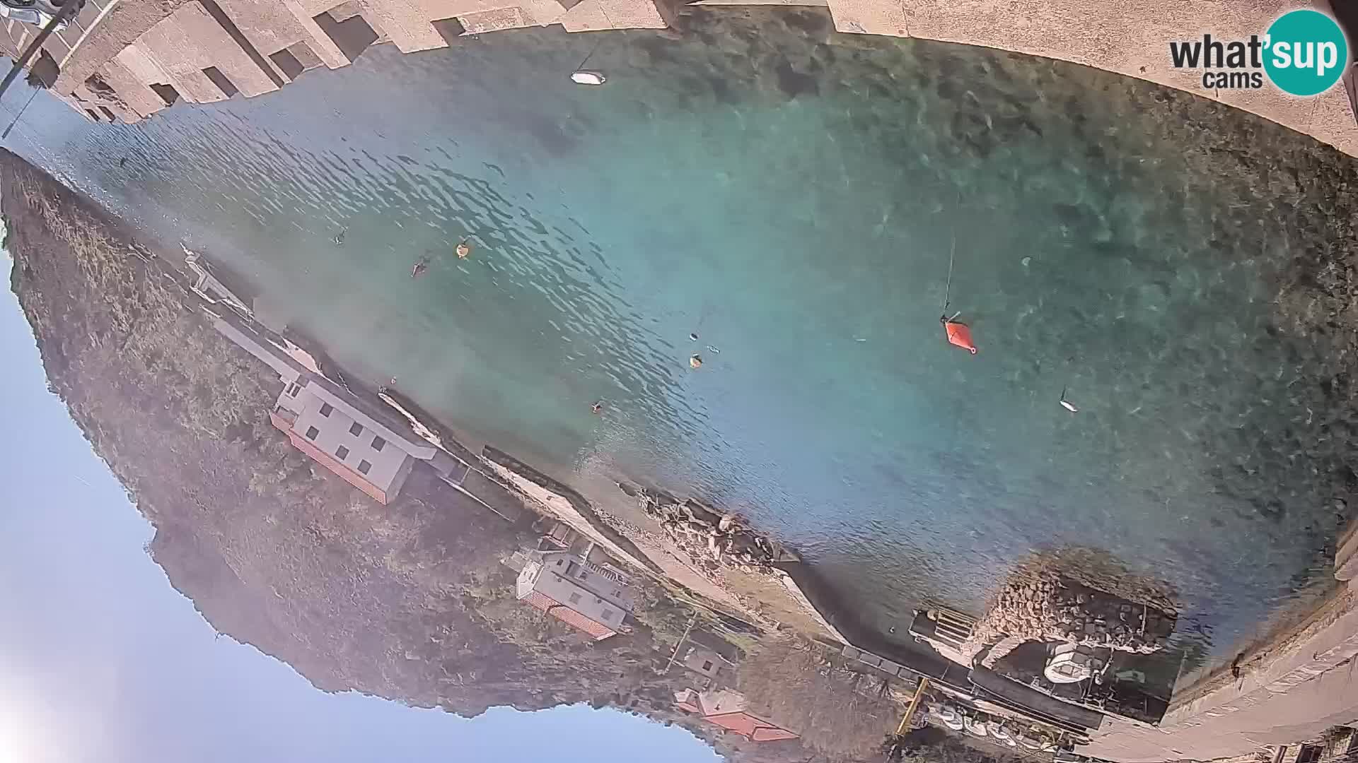 Webcam port de ferry de Prizna – vers l’île de Pag