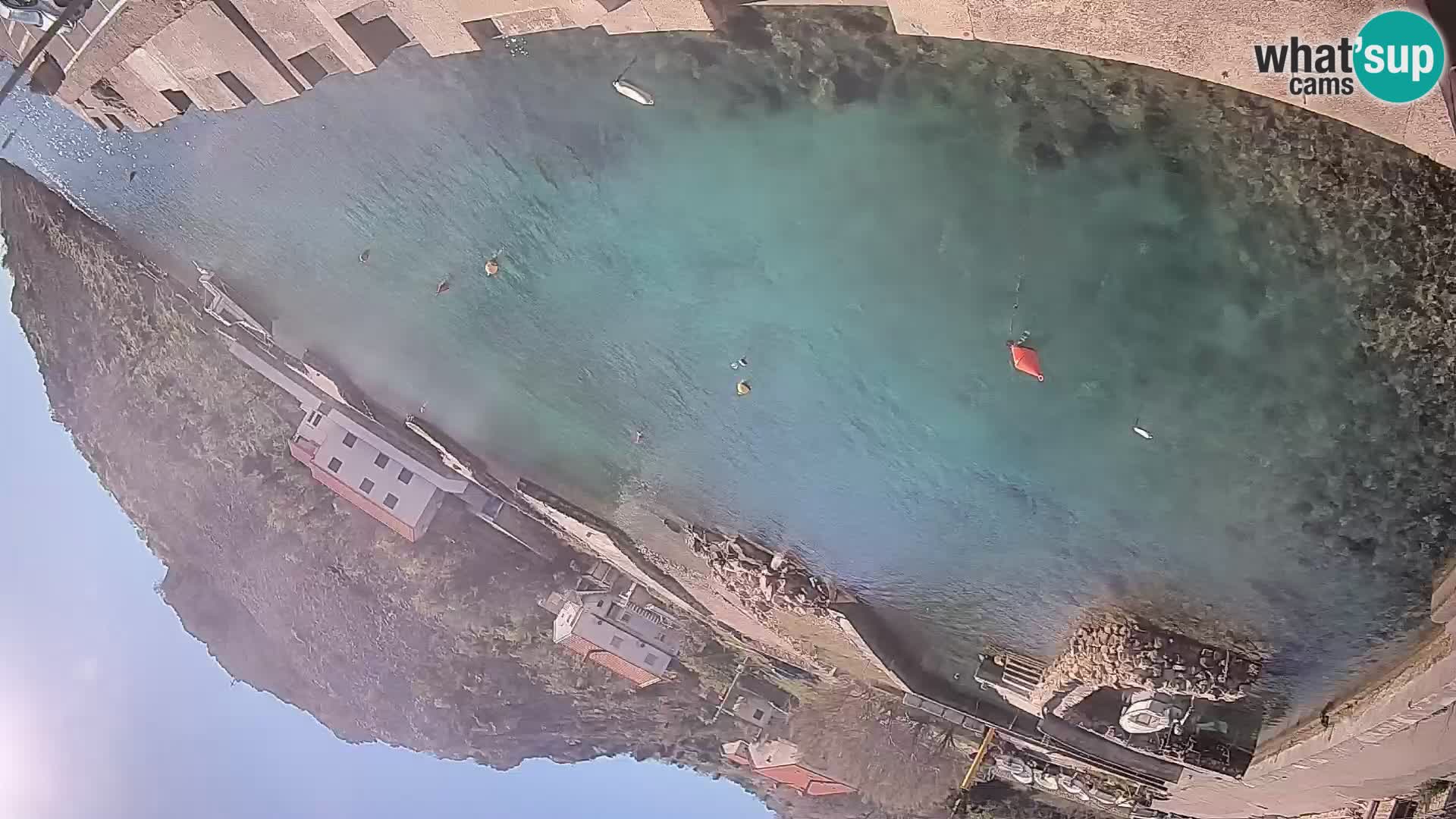 Webcam Prizna ferry port to Pag island