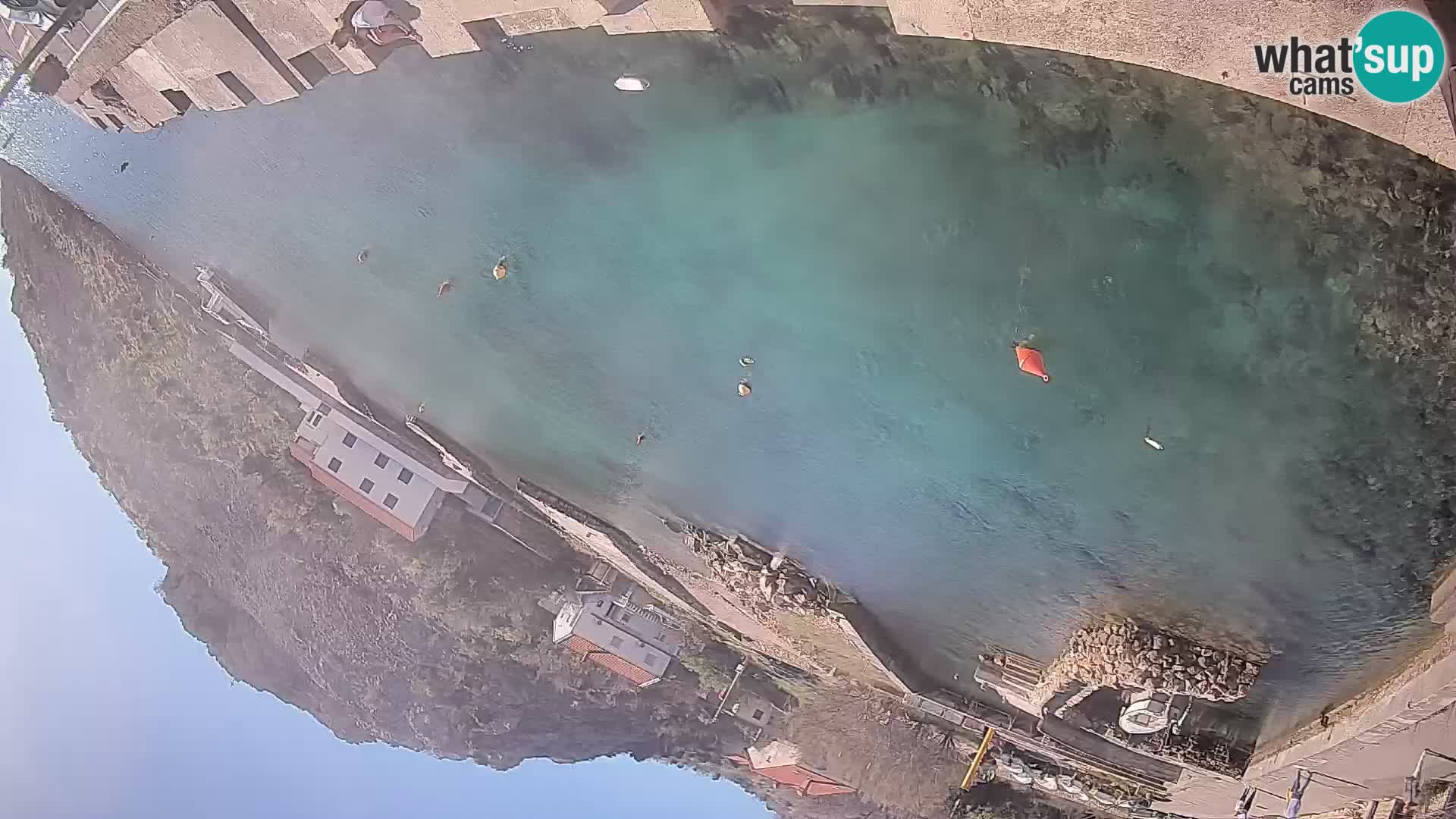 Webcam Prizna ferry port to Pag island
