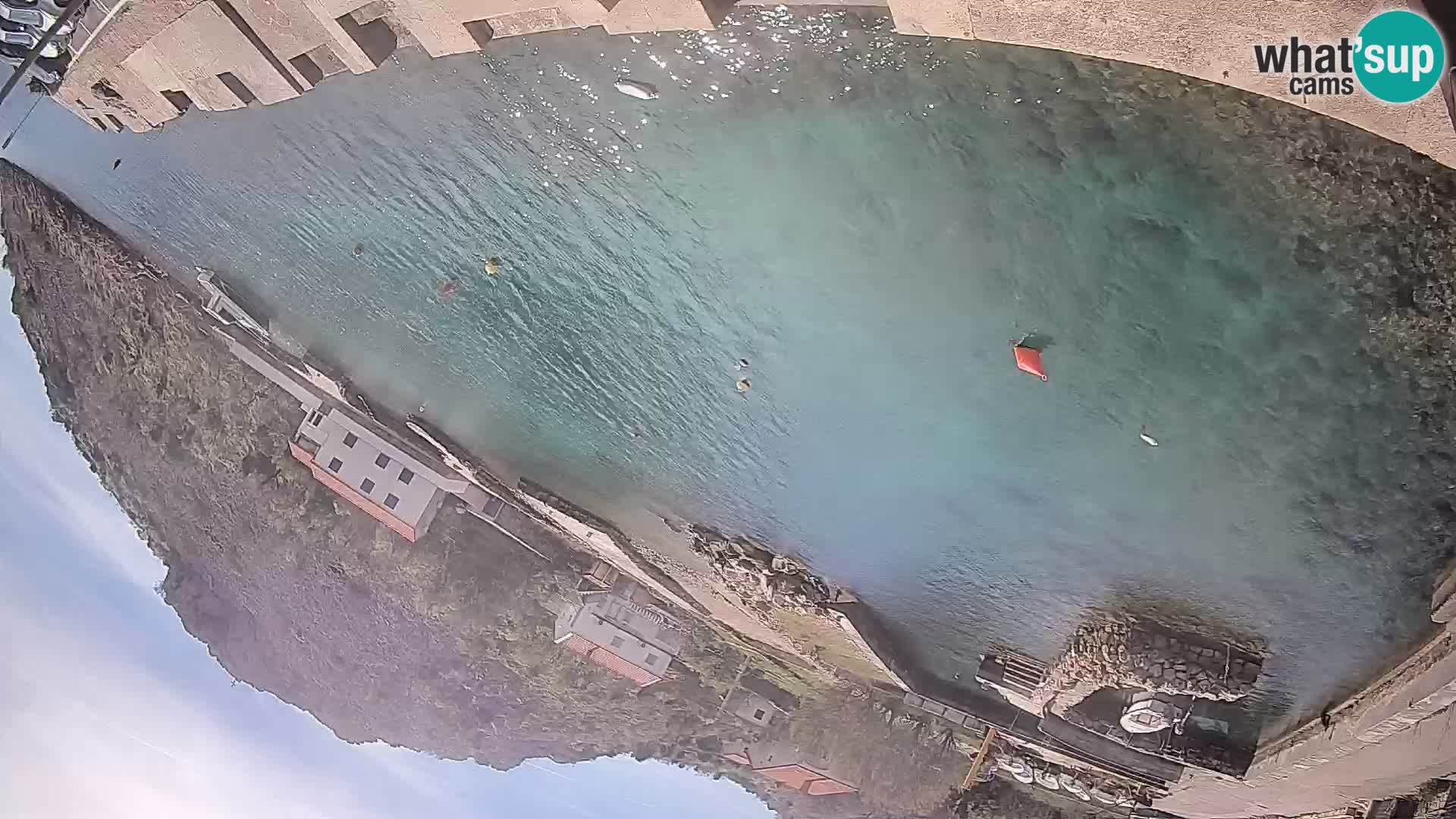 Webcam Prizna ferry port to Pag island