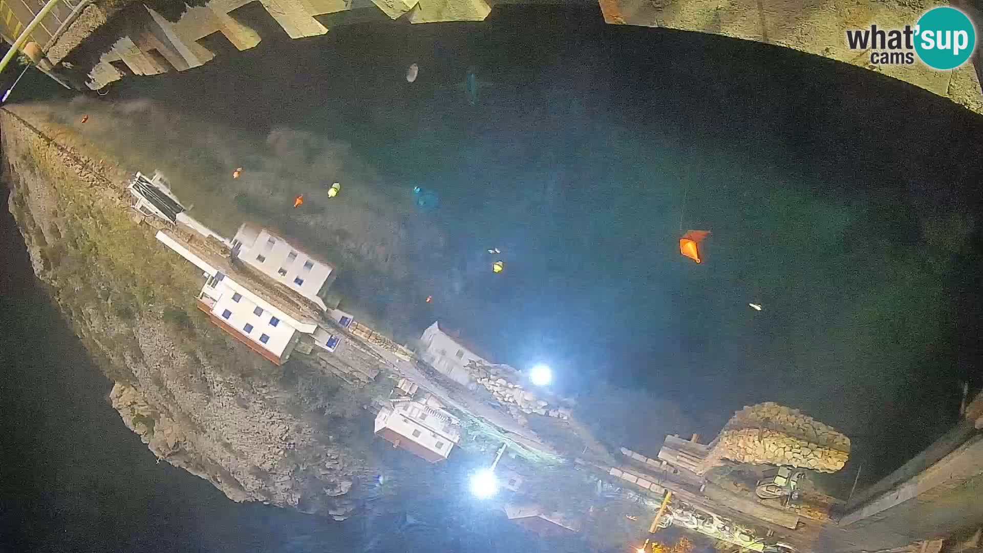 Webcam Prizna ferry port to Pag island