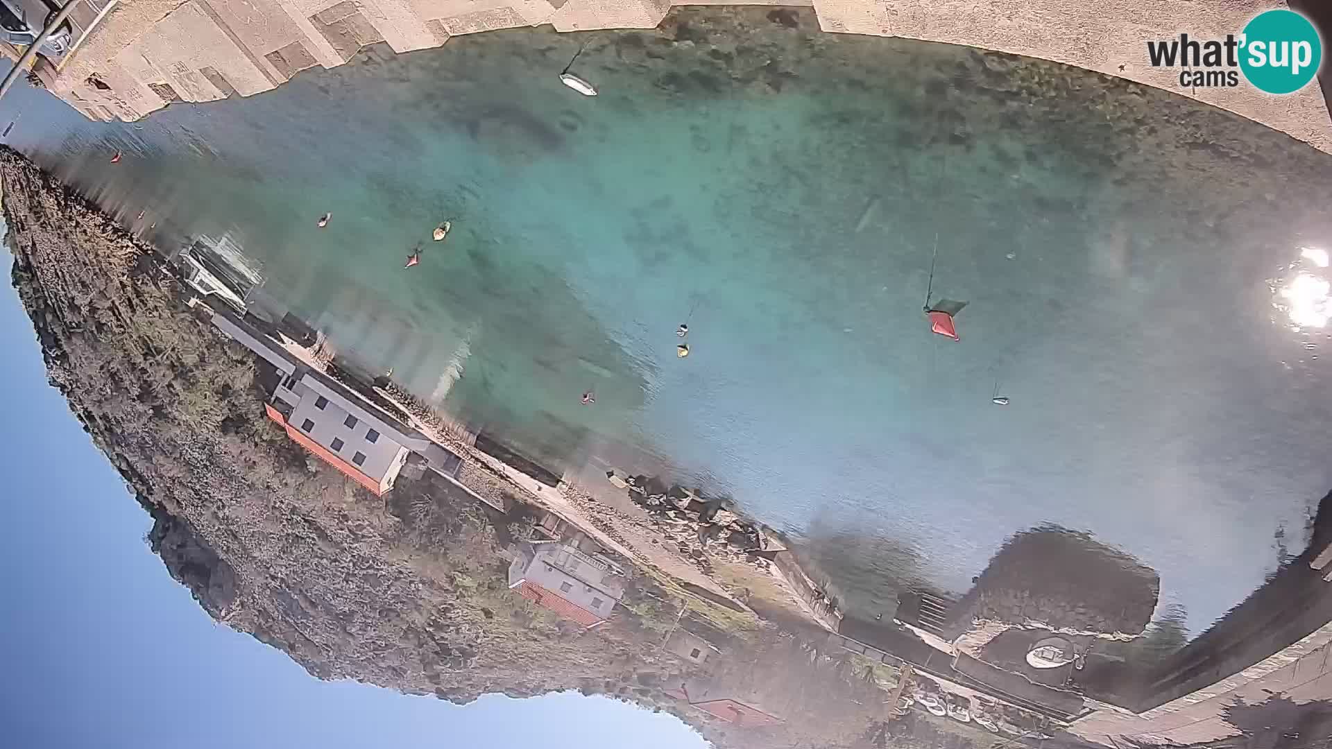 Webcam Prizna ferry port to Pag island