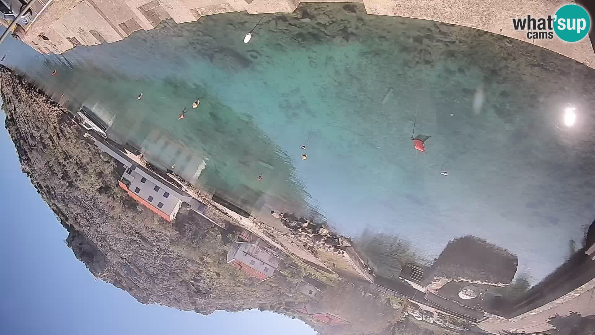 Webcam Fährhafen Prizna – zur Insel Pag