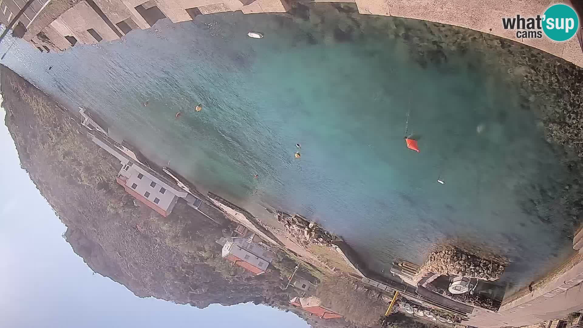 Webcam Prizna ferry port to Pag island