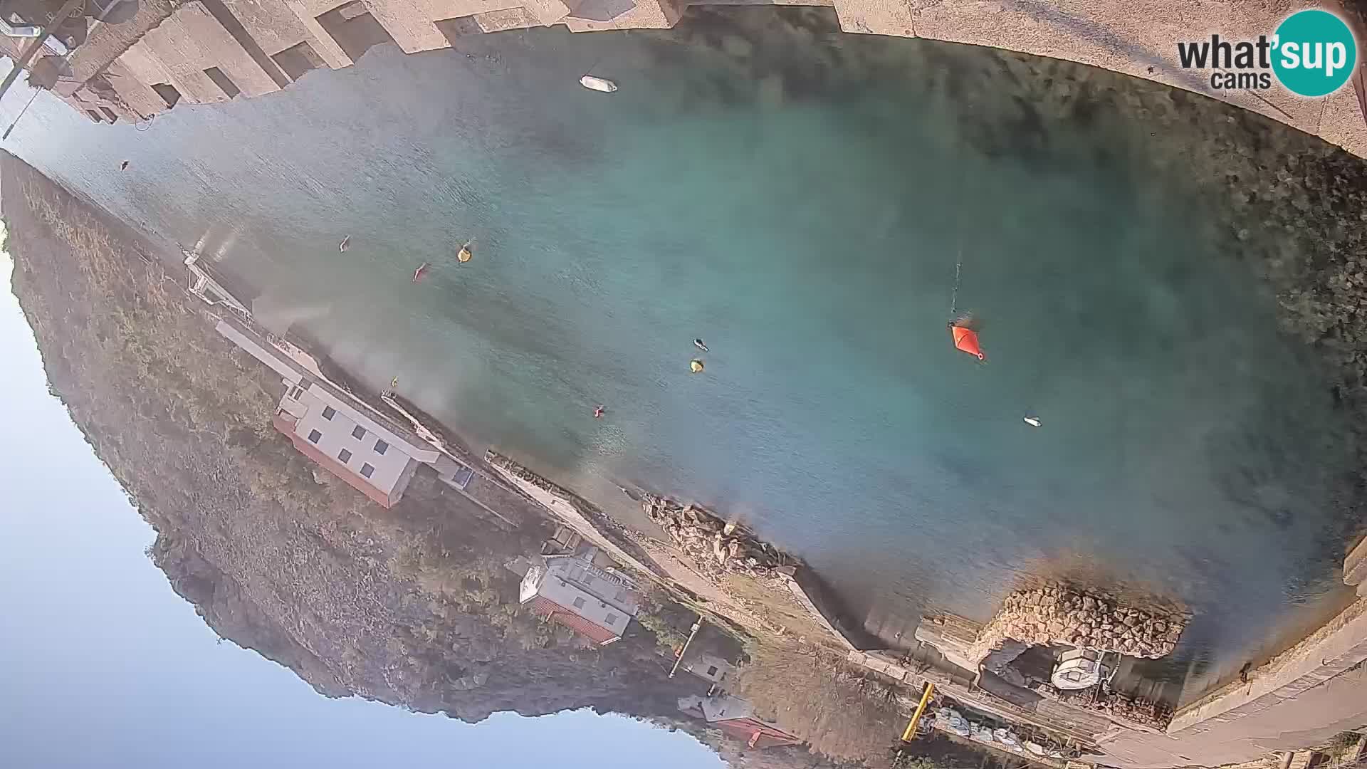 Webcam Prizna ferry port to Pag island