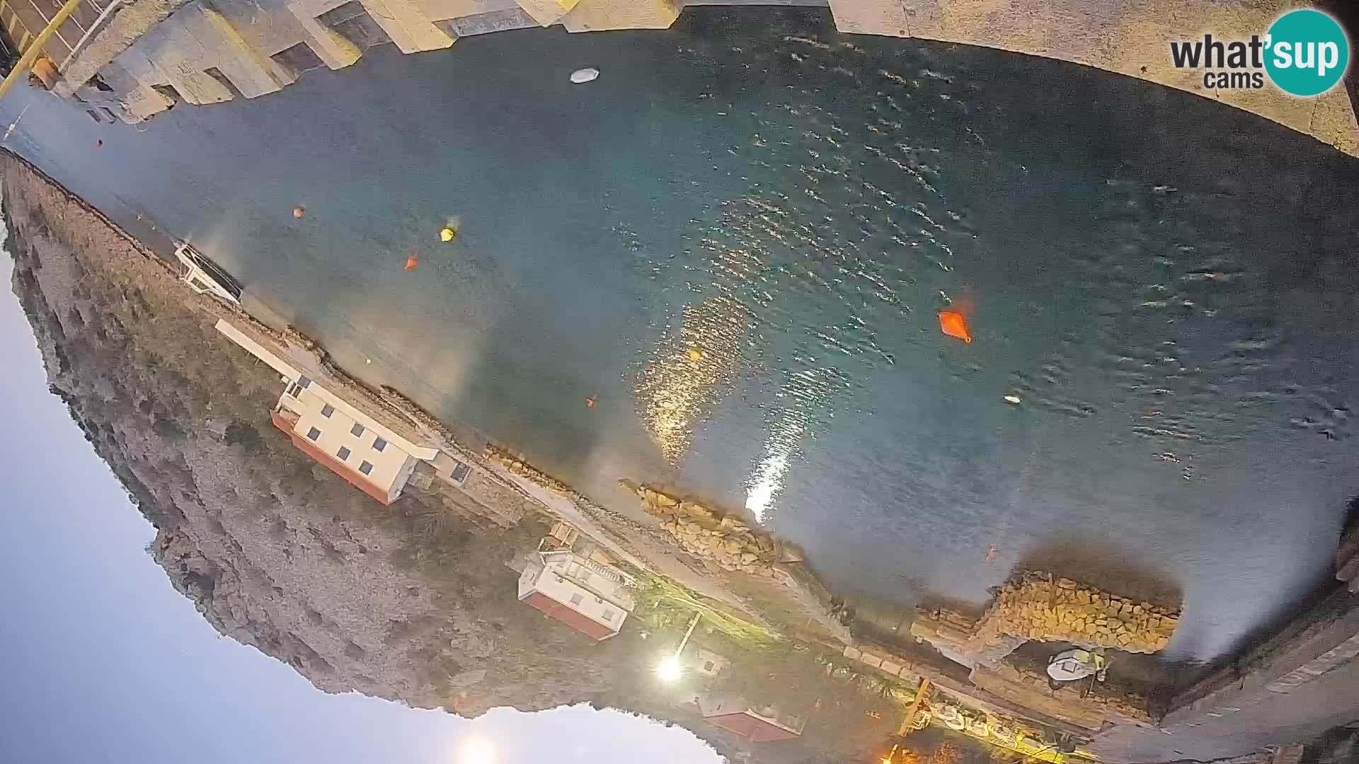 Webcam Prizna ferry port to Pag island