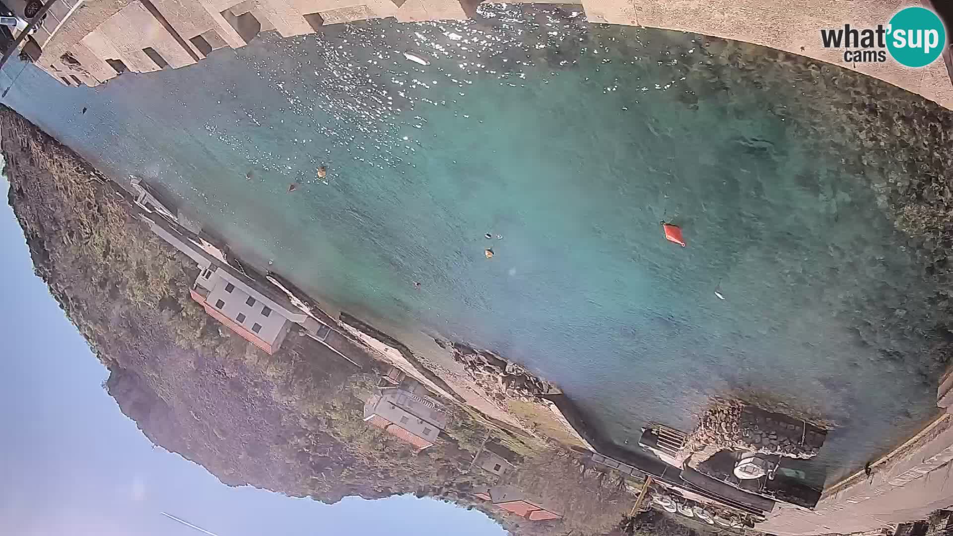 Webcam Fährhafen Prizna – zur Insel Pag