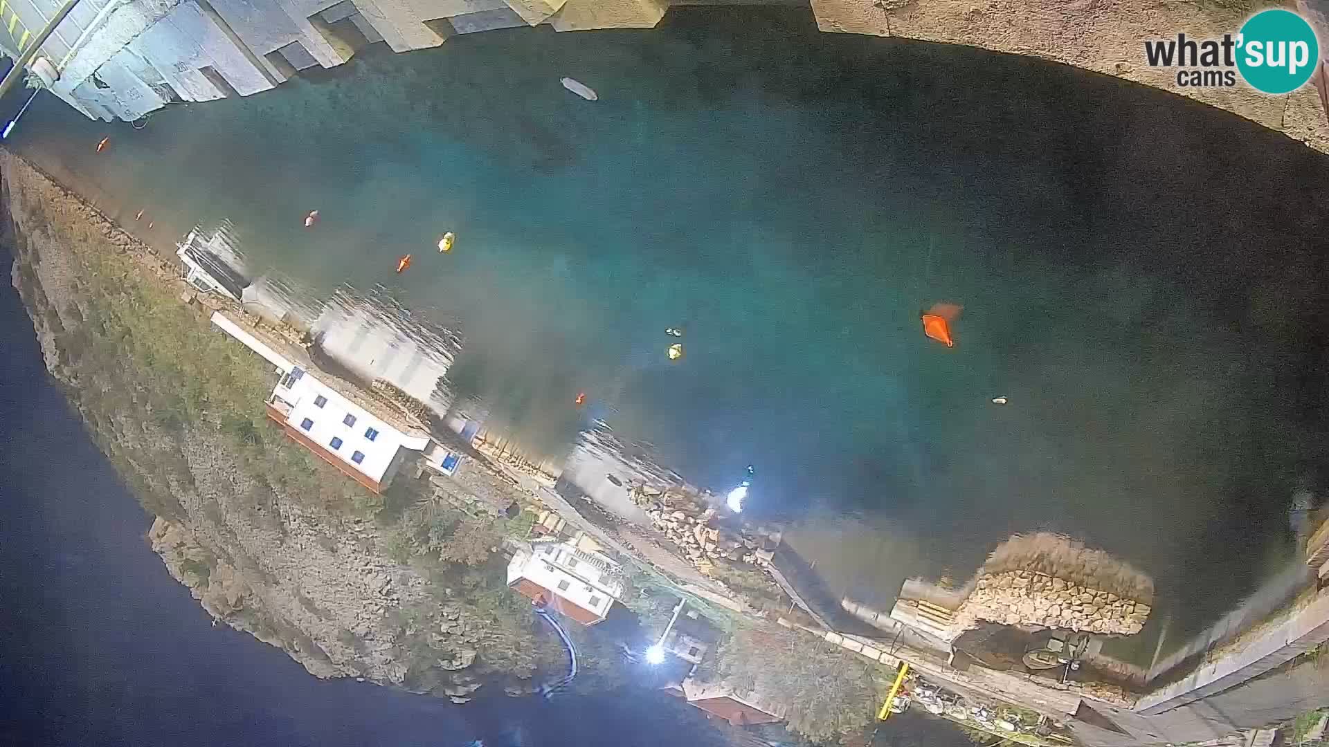 Webcam Prizna ferry port to Pag island