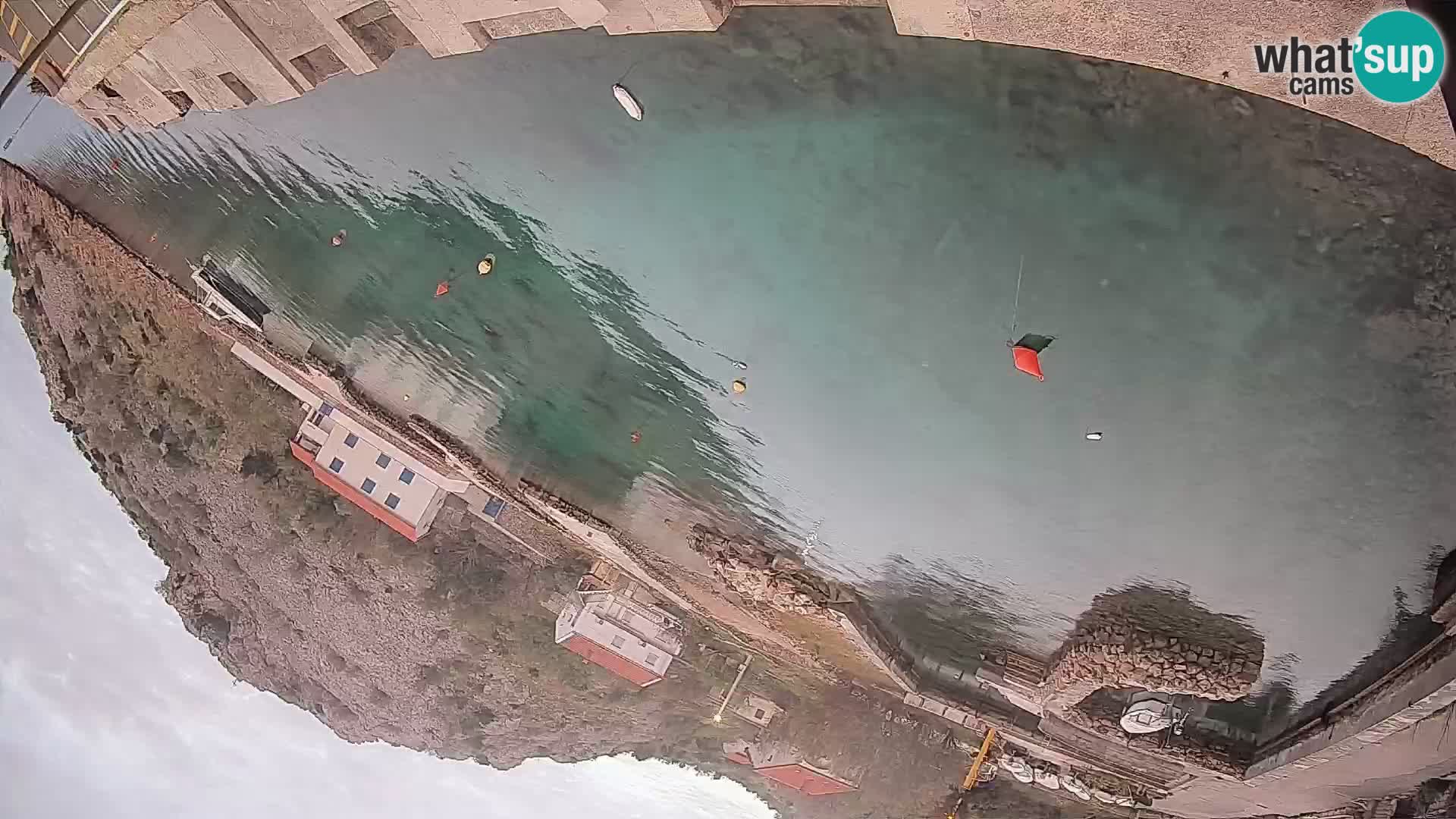 Webcam Fährhafen Prizna – zur Insel Pag