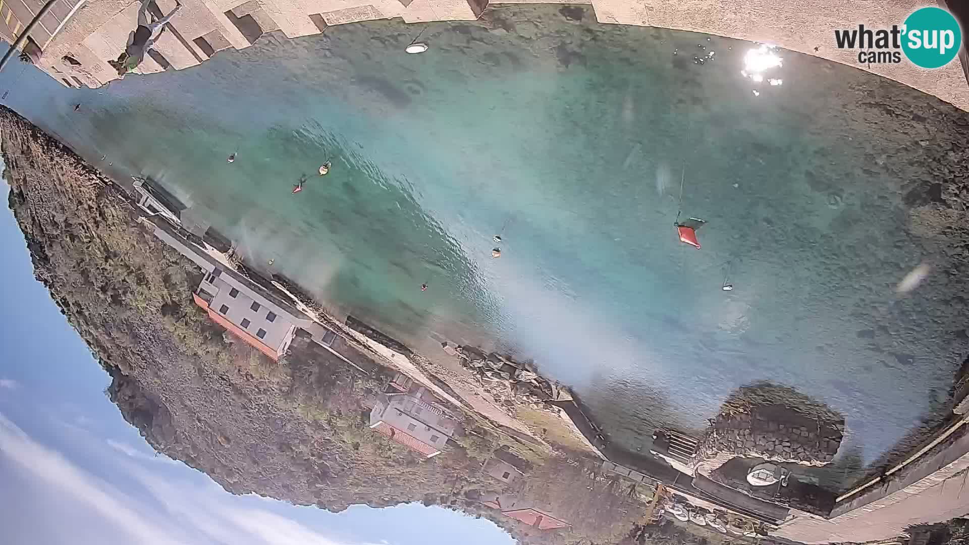 Webcam Prizna ferry port to Pag island