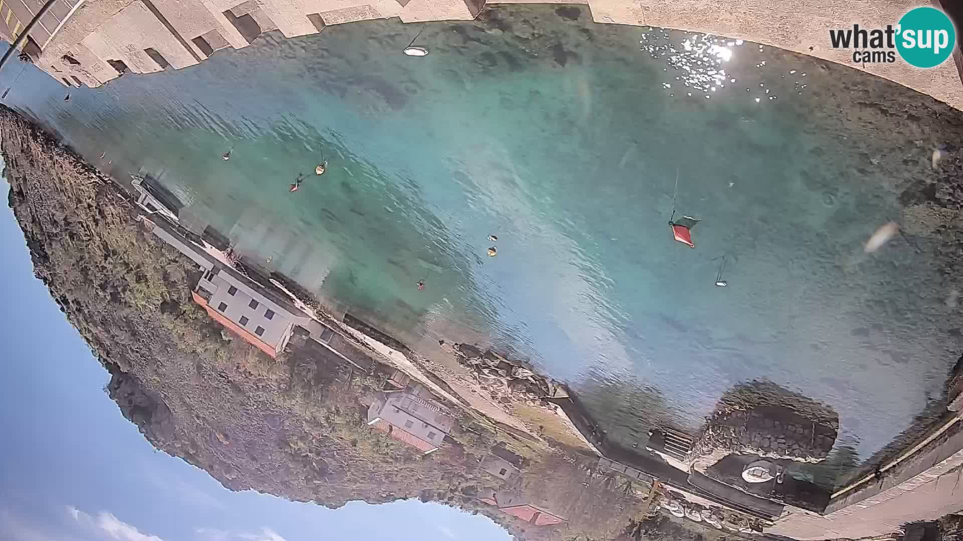 Webcam Prizna ferry port to Pag island