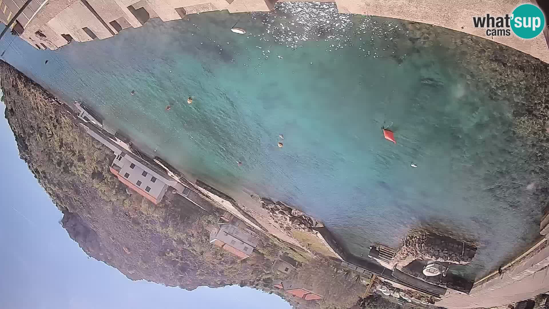 Webcam Prizna ferry port to Pag island