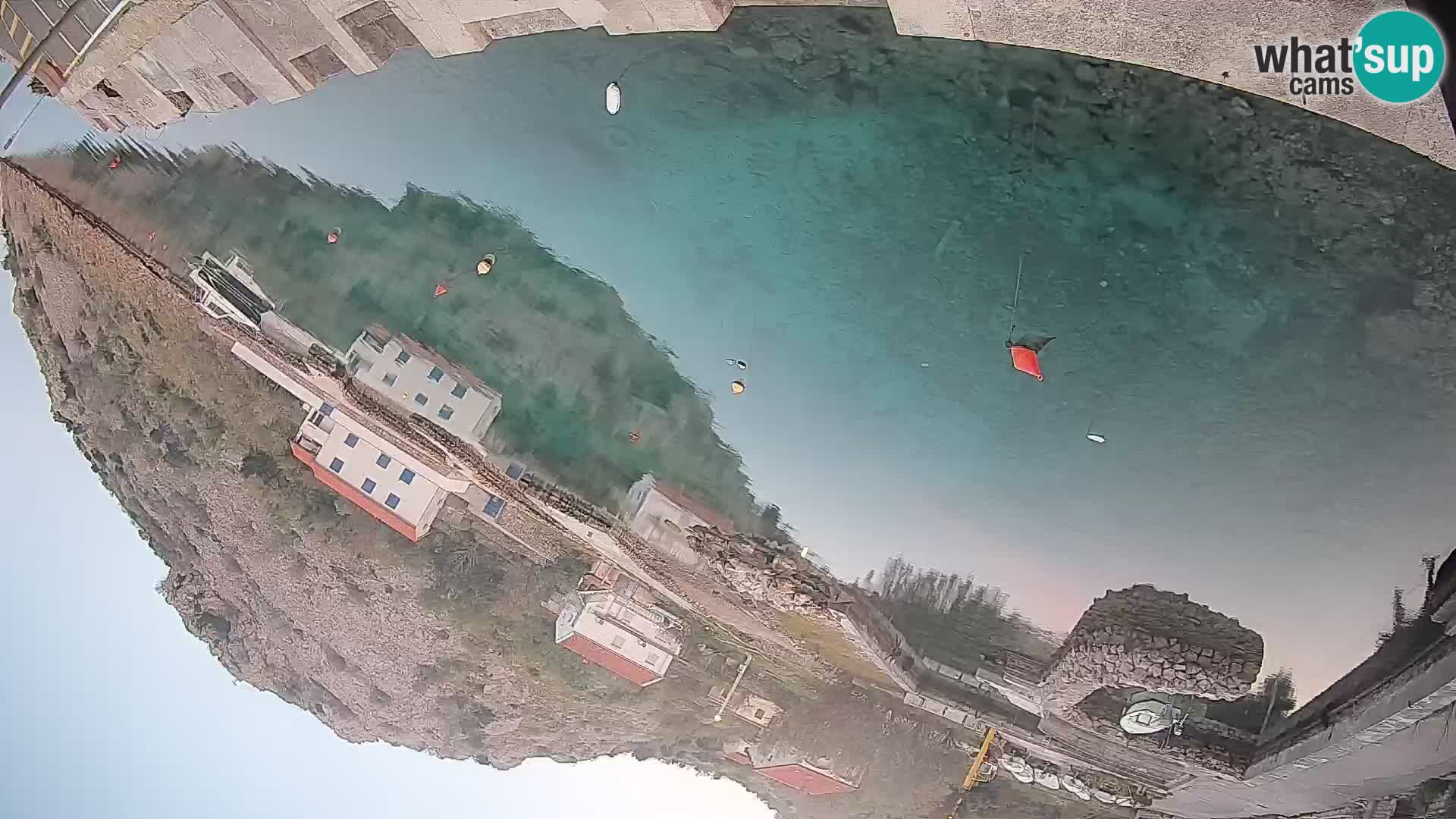 Webcam Prizna ferry port to Pag island