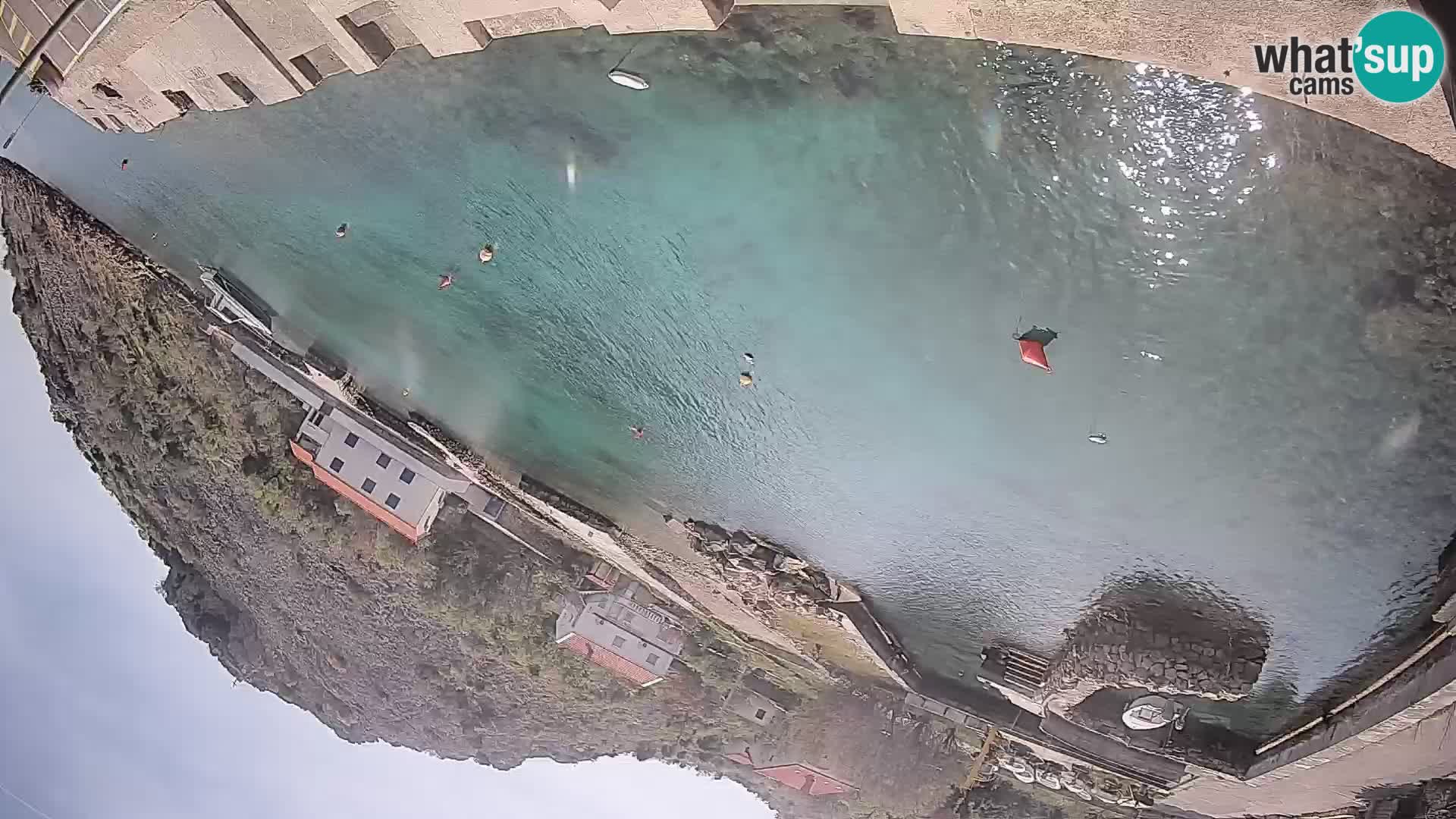 Webcam Prizna ferry port to Pag island