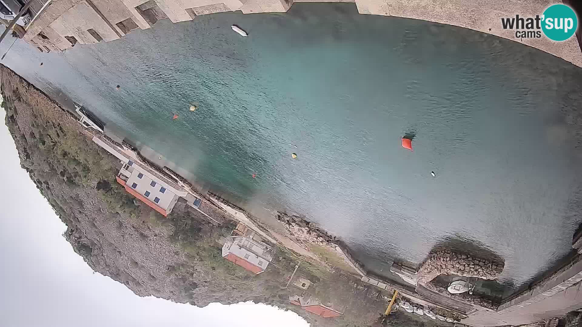 Webcam Fährhafen Prizna – zur Insel Pag