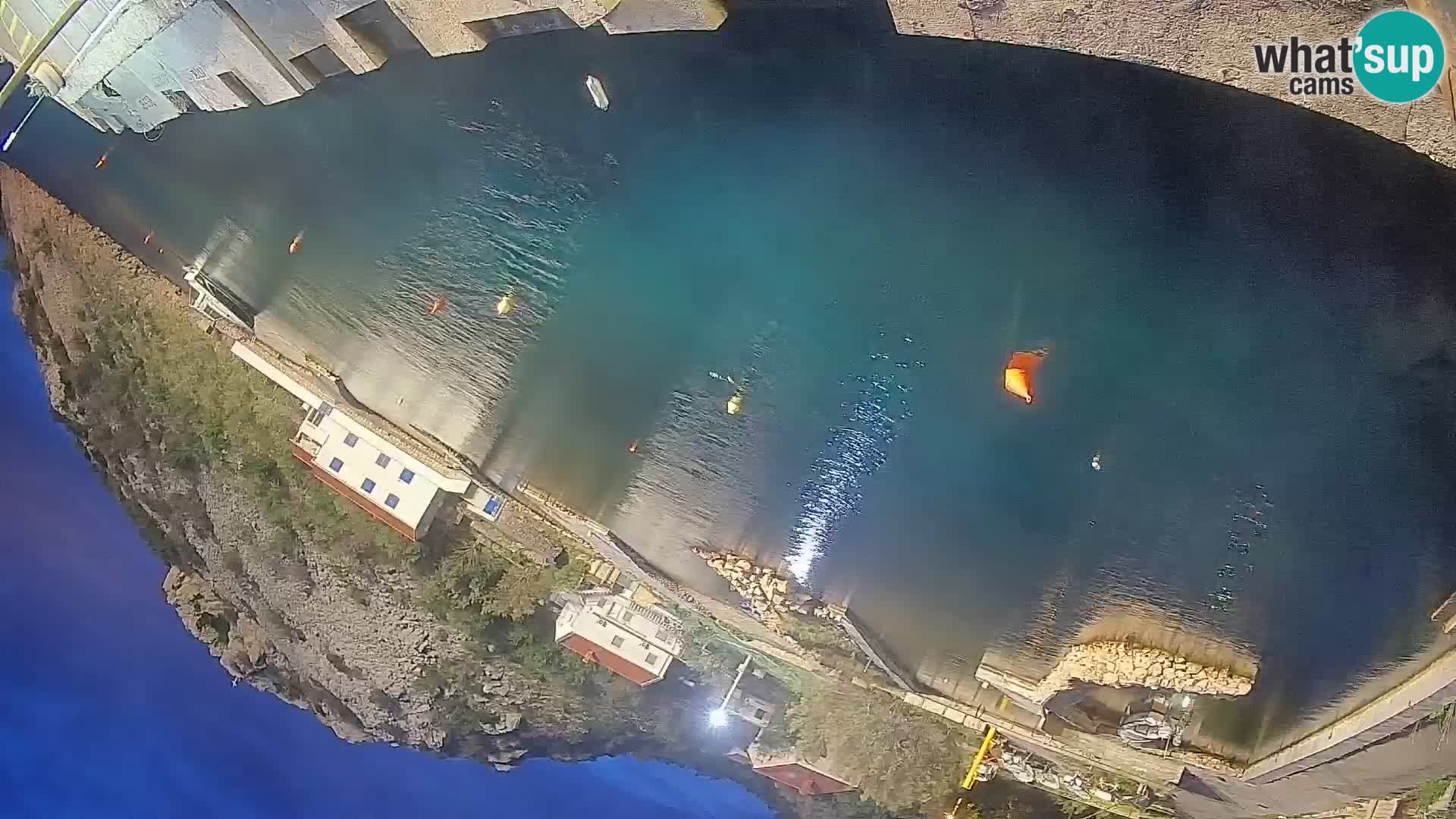 Webcam Fährhafen Prizna – zur Insel Pag