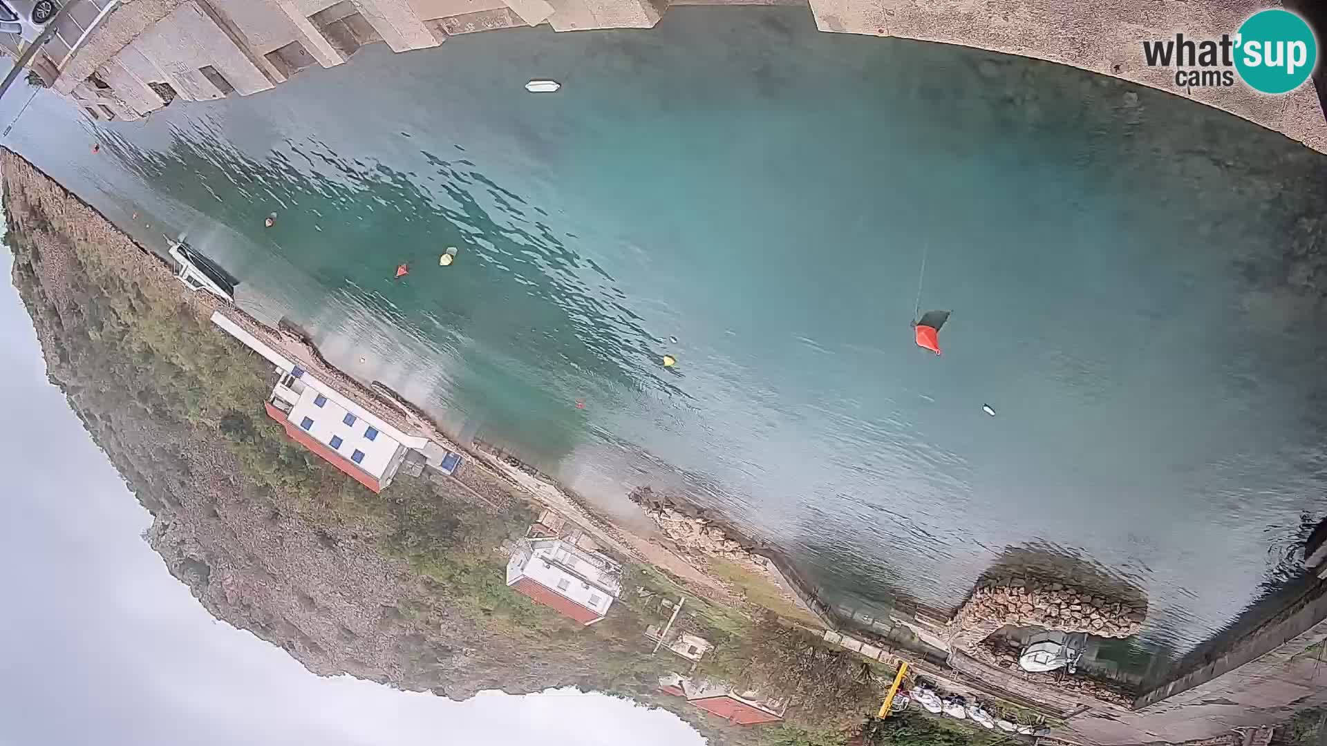 Webcam Prizna ferry port to Pag island