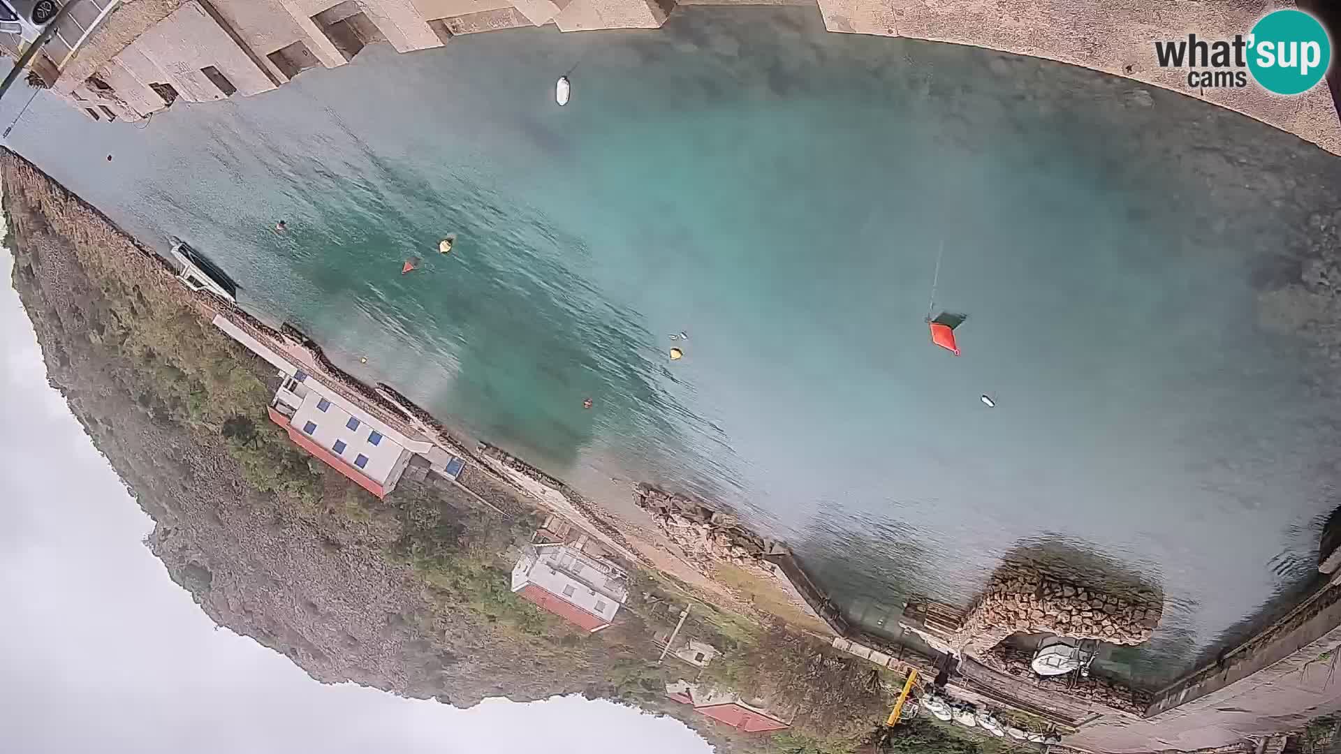 Webcam Fährhafen Prizna – zur Insel Pag