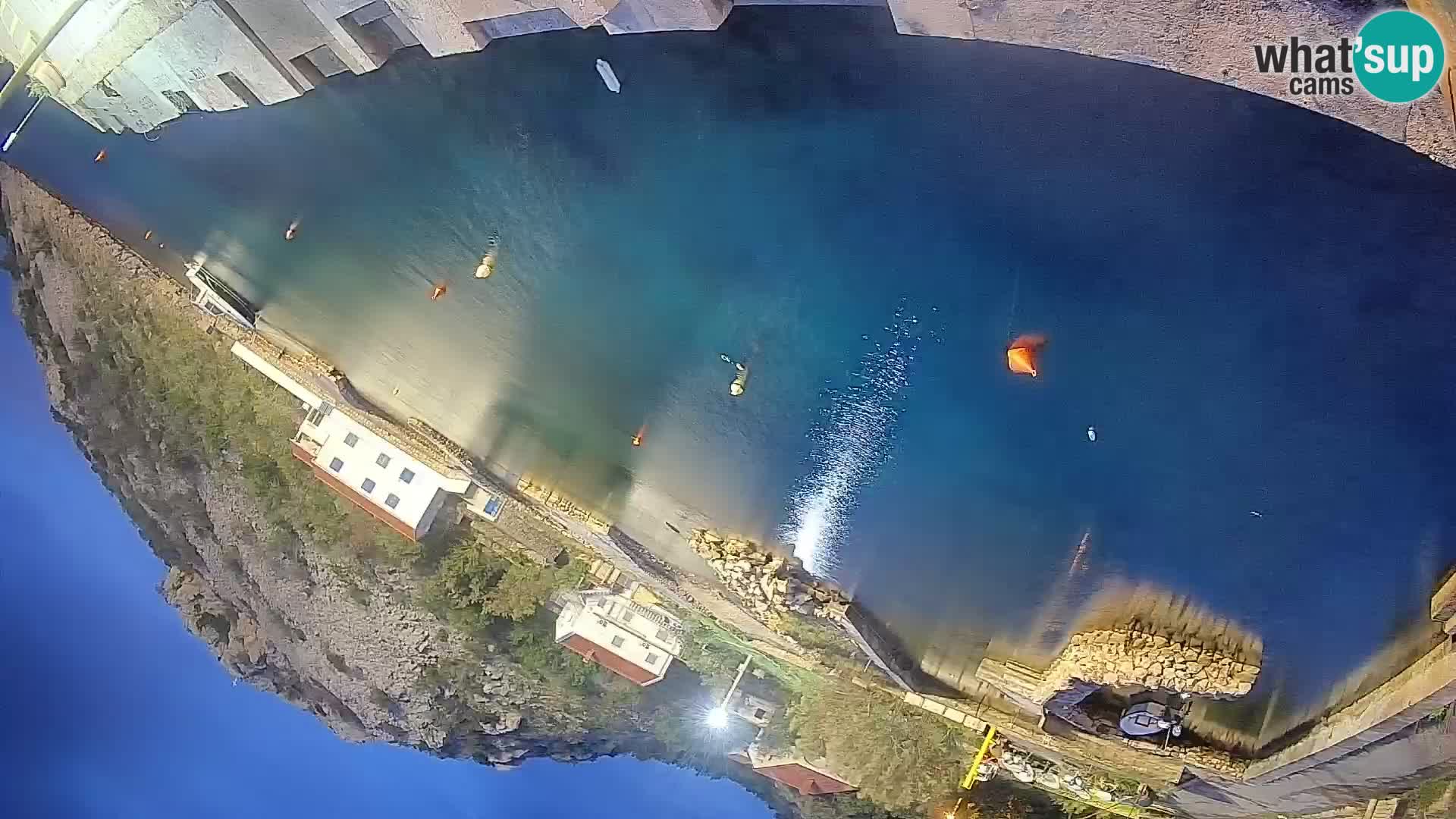 Webcam Prizna ferry port to Pag island